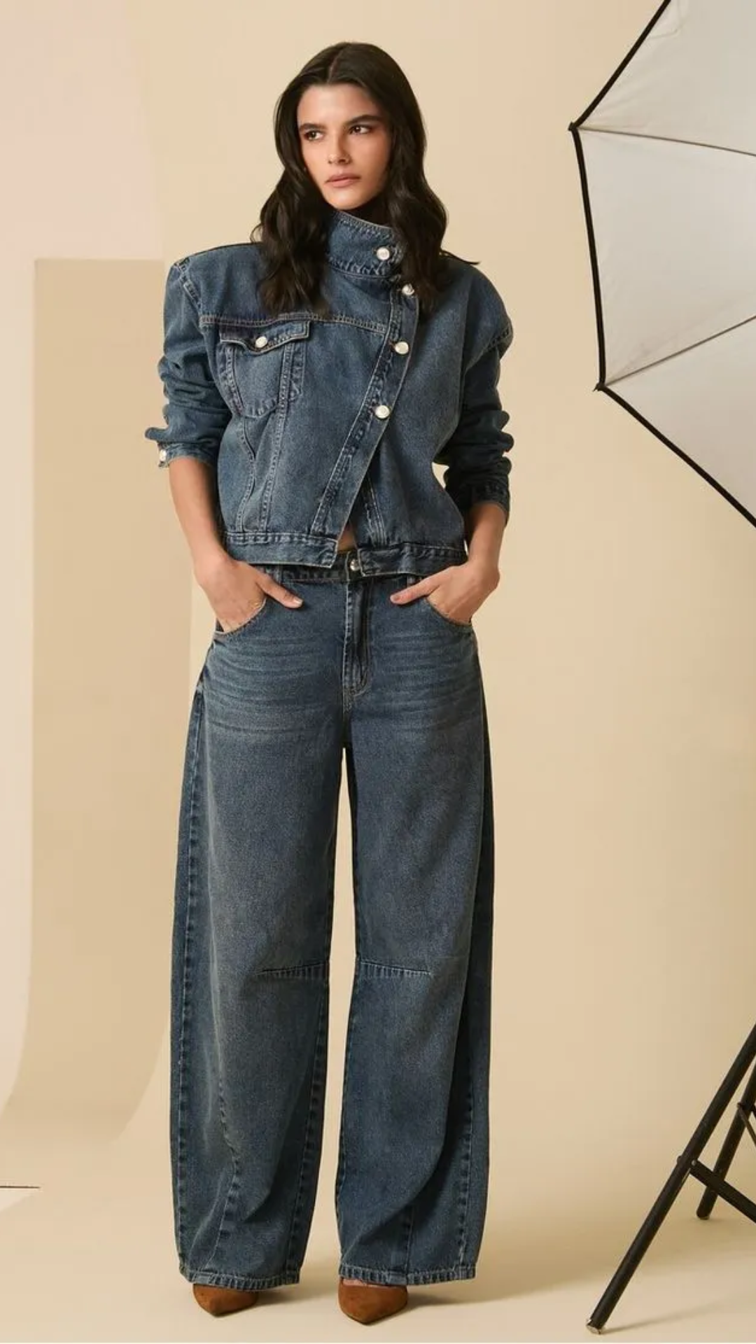 Calça Jeans Barrel