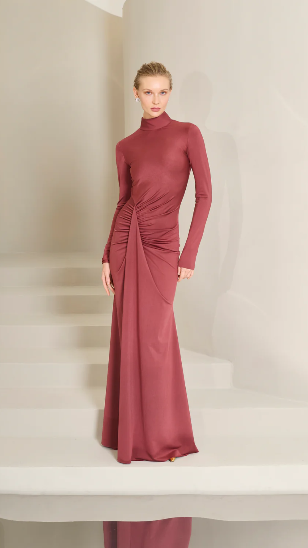 Vestido Sâmia Marsala