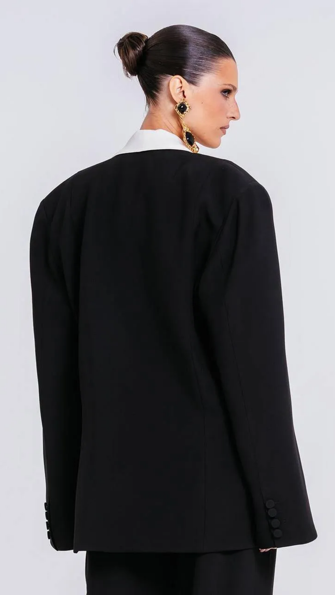 Blazer Lizie Preto/Marfim