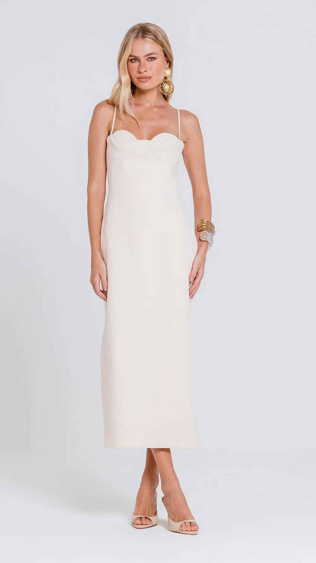 Vestido Iohara Areia