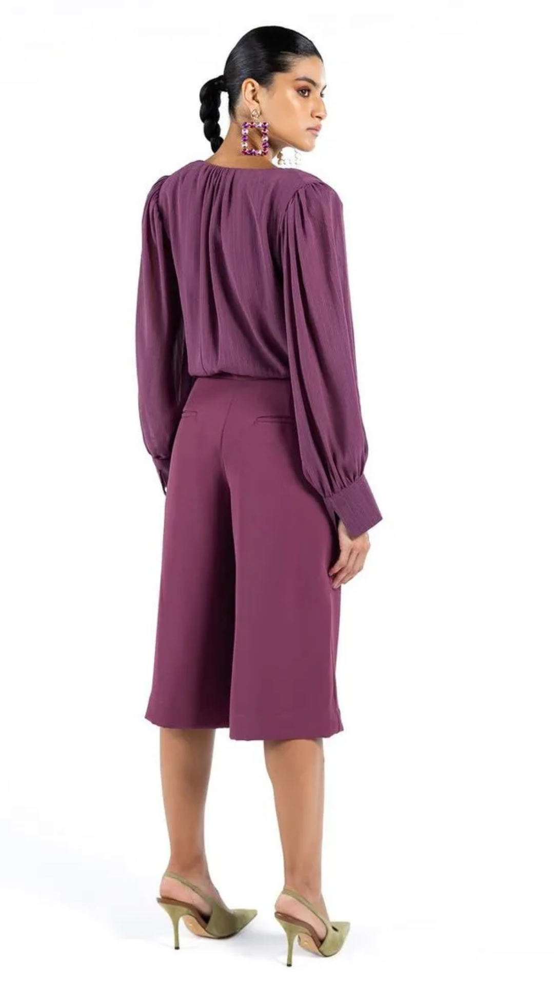 Bermuda Alfaiataria Roxo