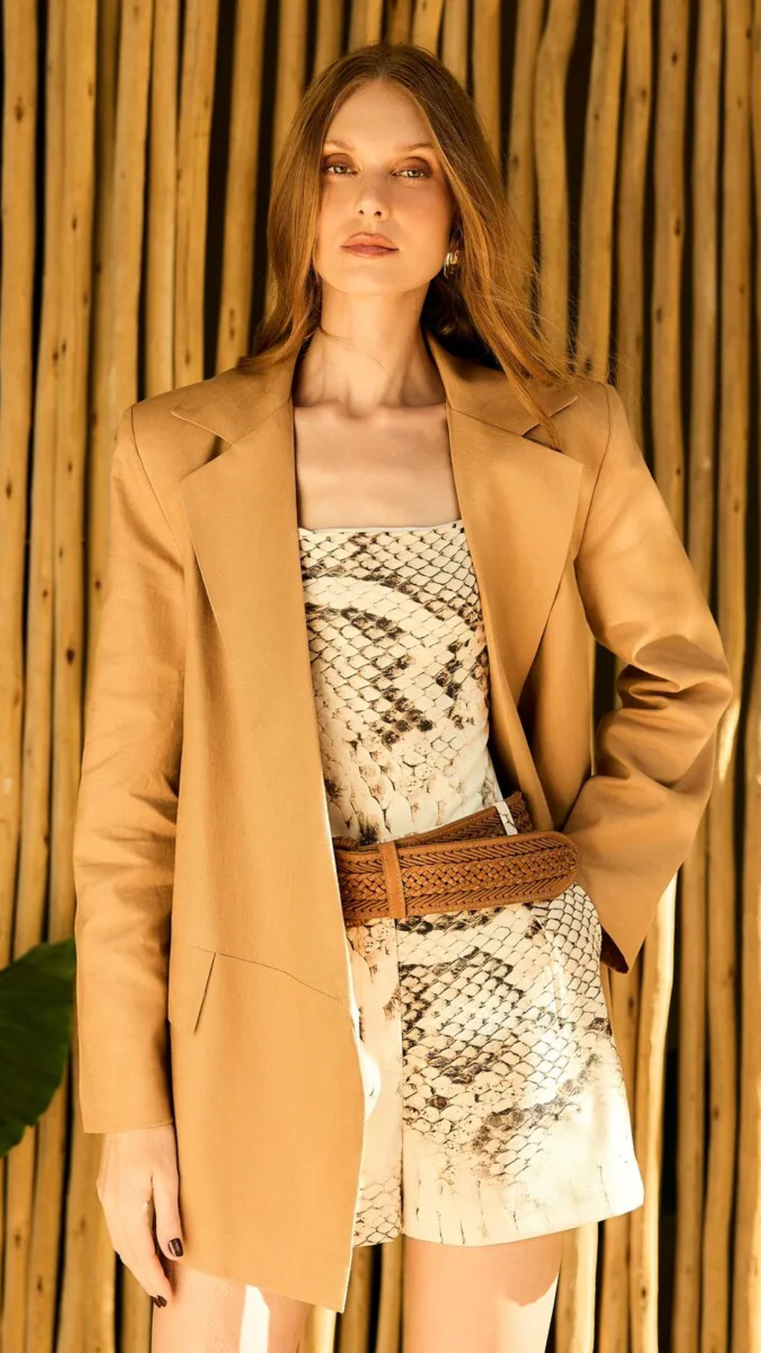 Short Alfaiataria Animal Print Python