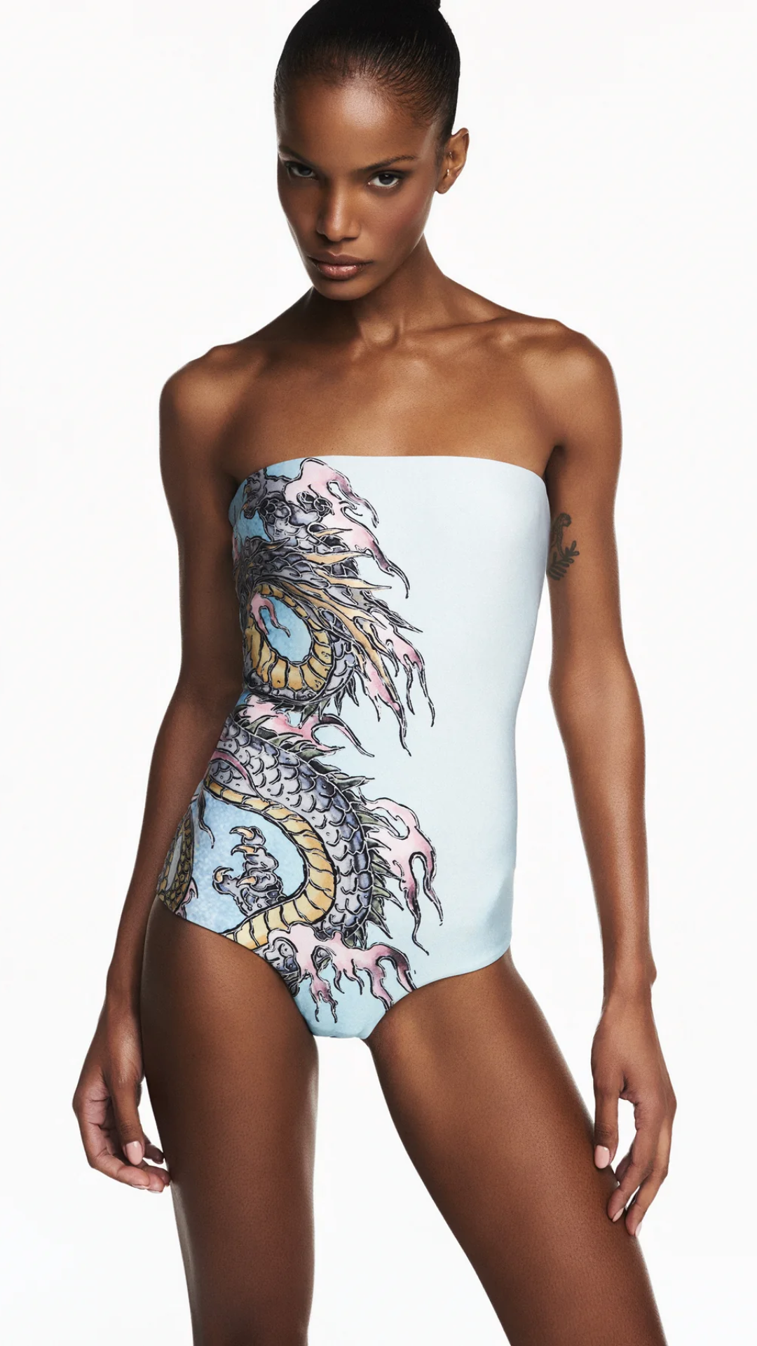 Maiô Tomara que Caia Tattoo Dragão Azul