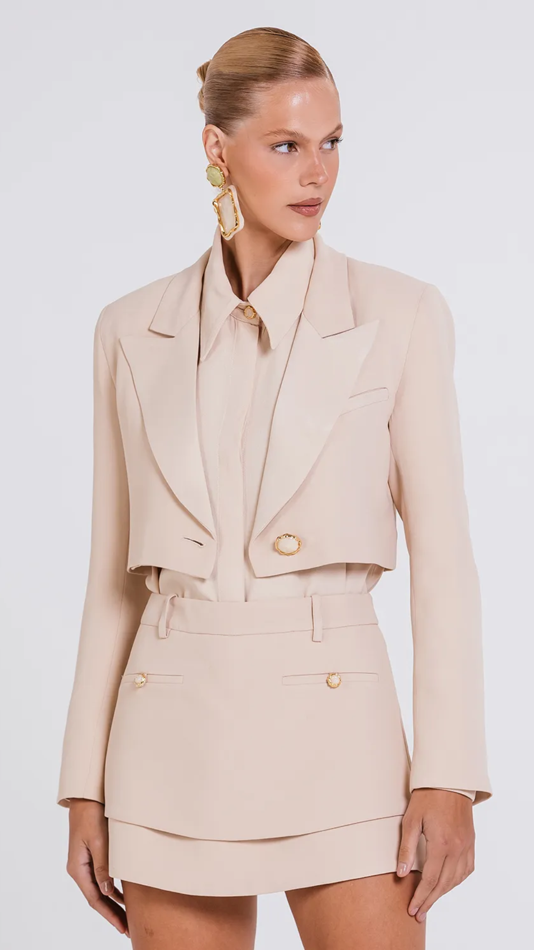 Short Saia Cora Latte