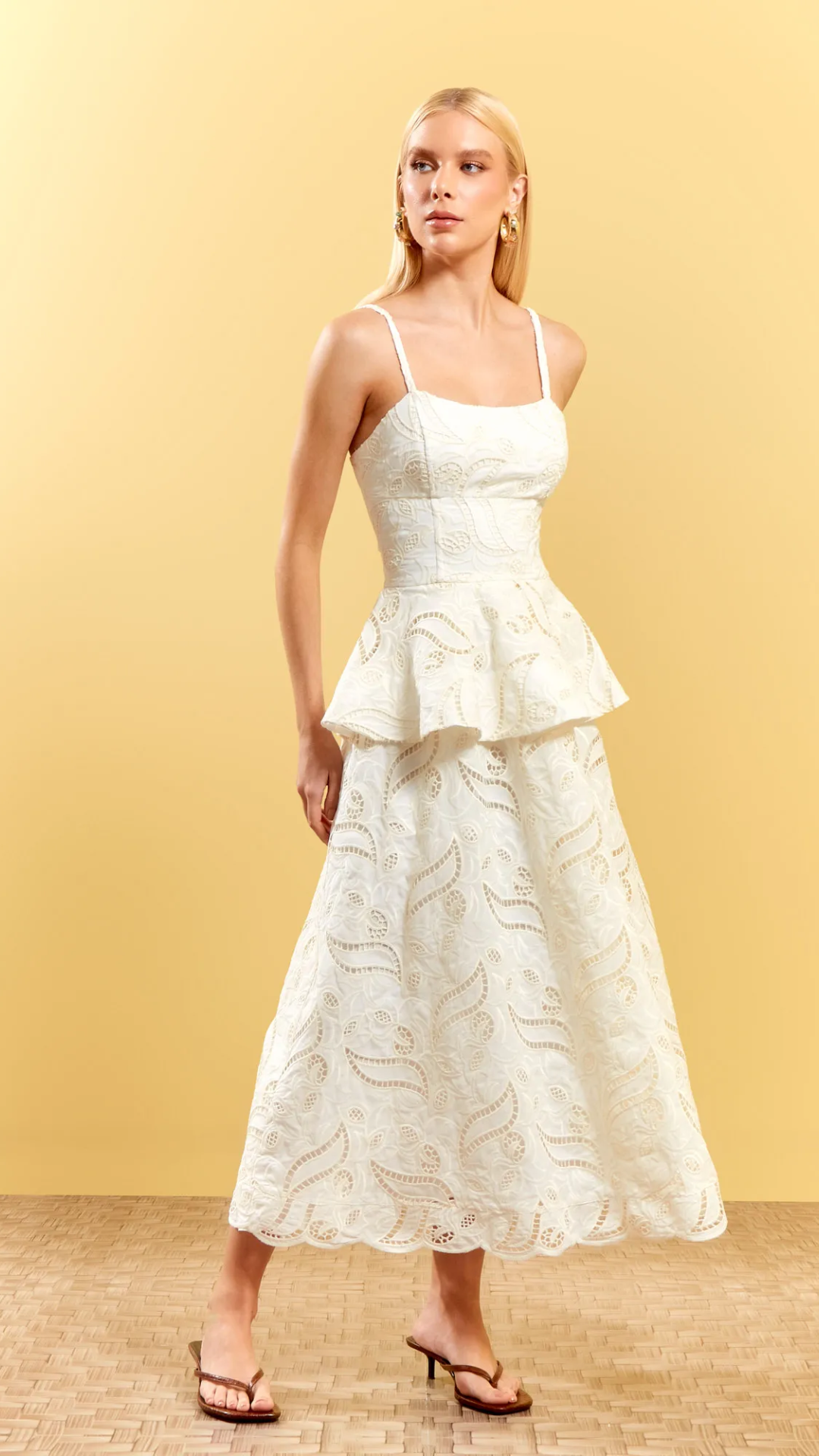 Vestido Basque Laise Amalfi Off White