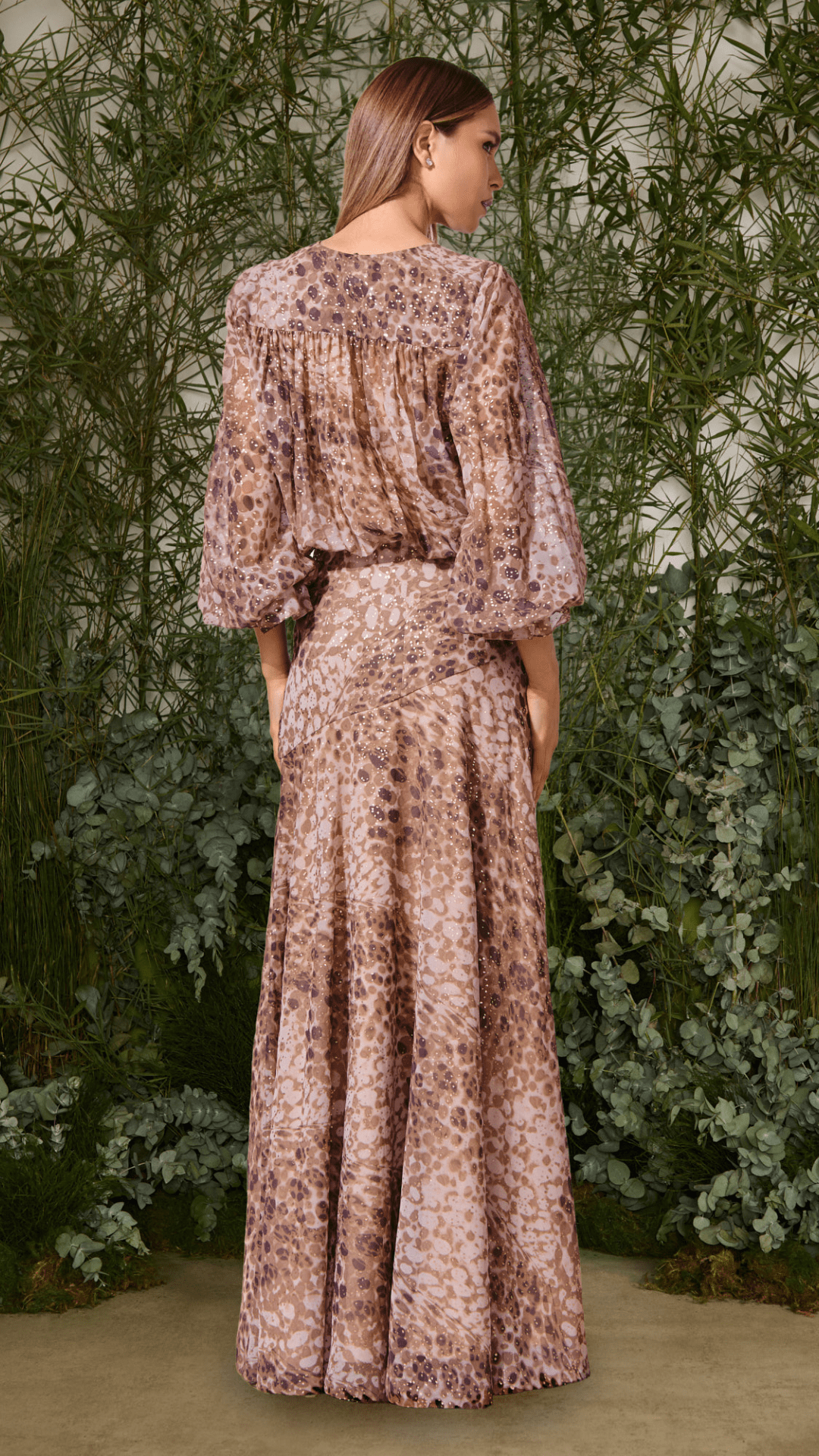 Vestido Longo Giselle Estampa Mix Pois