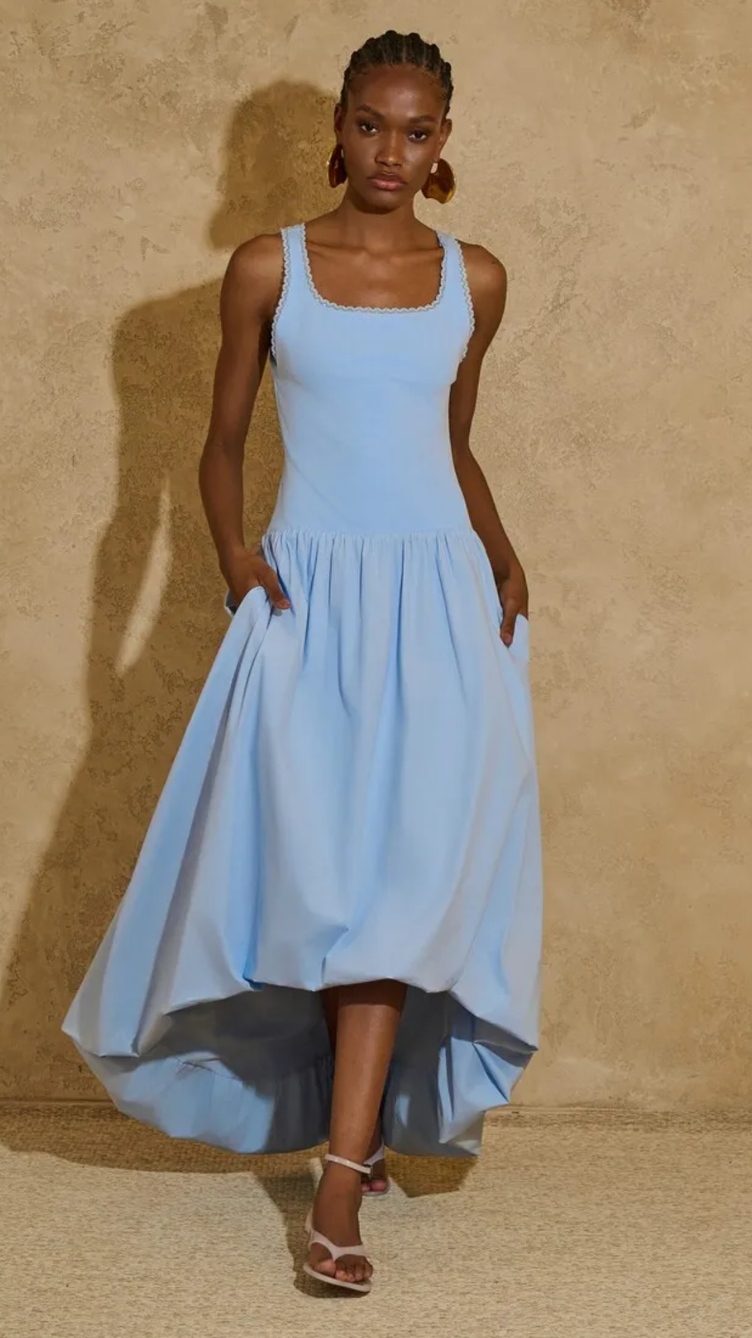 Vestido Mullet Balonê Azul Candy