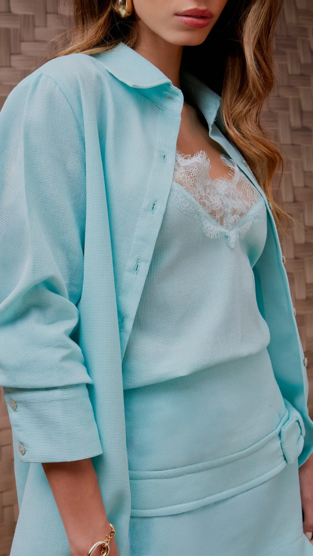 Camisa Underwear Renda Piquet Sugar