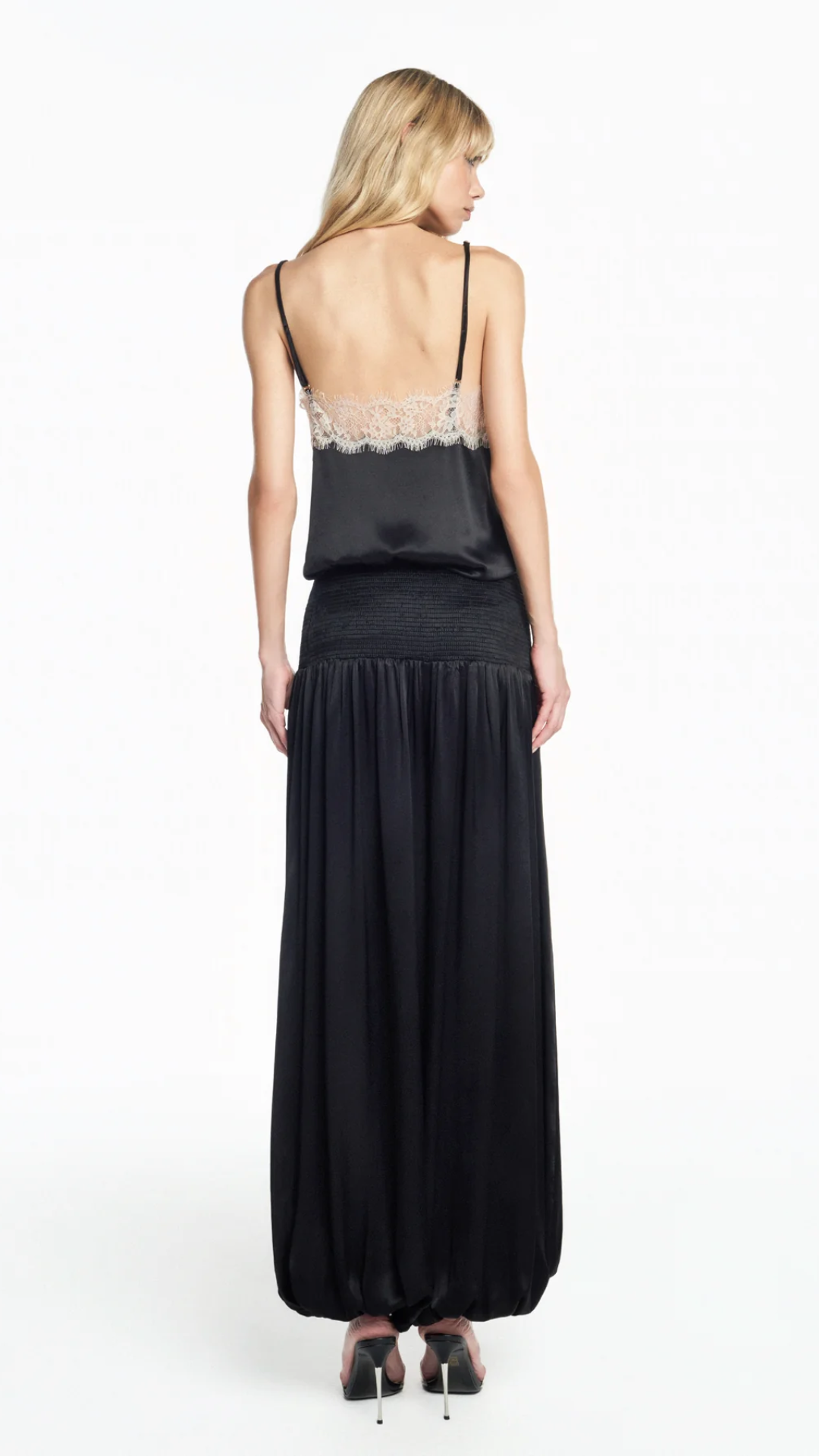 Calça Pala Lastex Cetim Preto