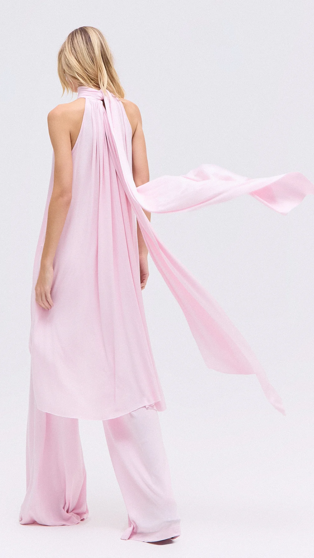 Blusa Gola Alta Mullet Malha Rosa