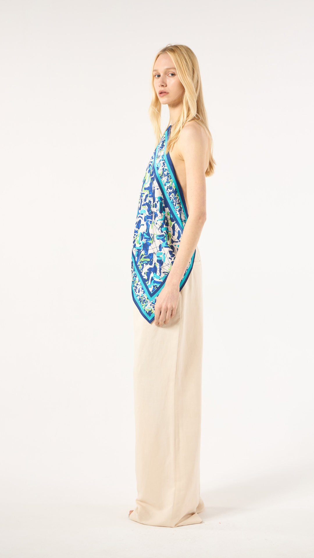 Blusa Lenço Azul Valerian