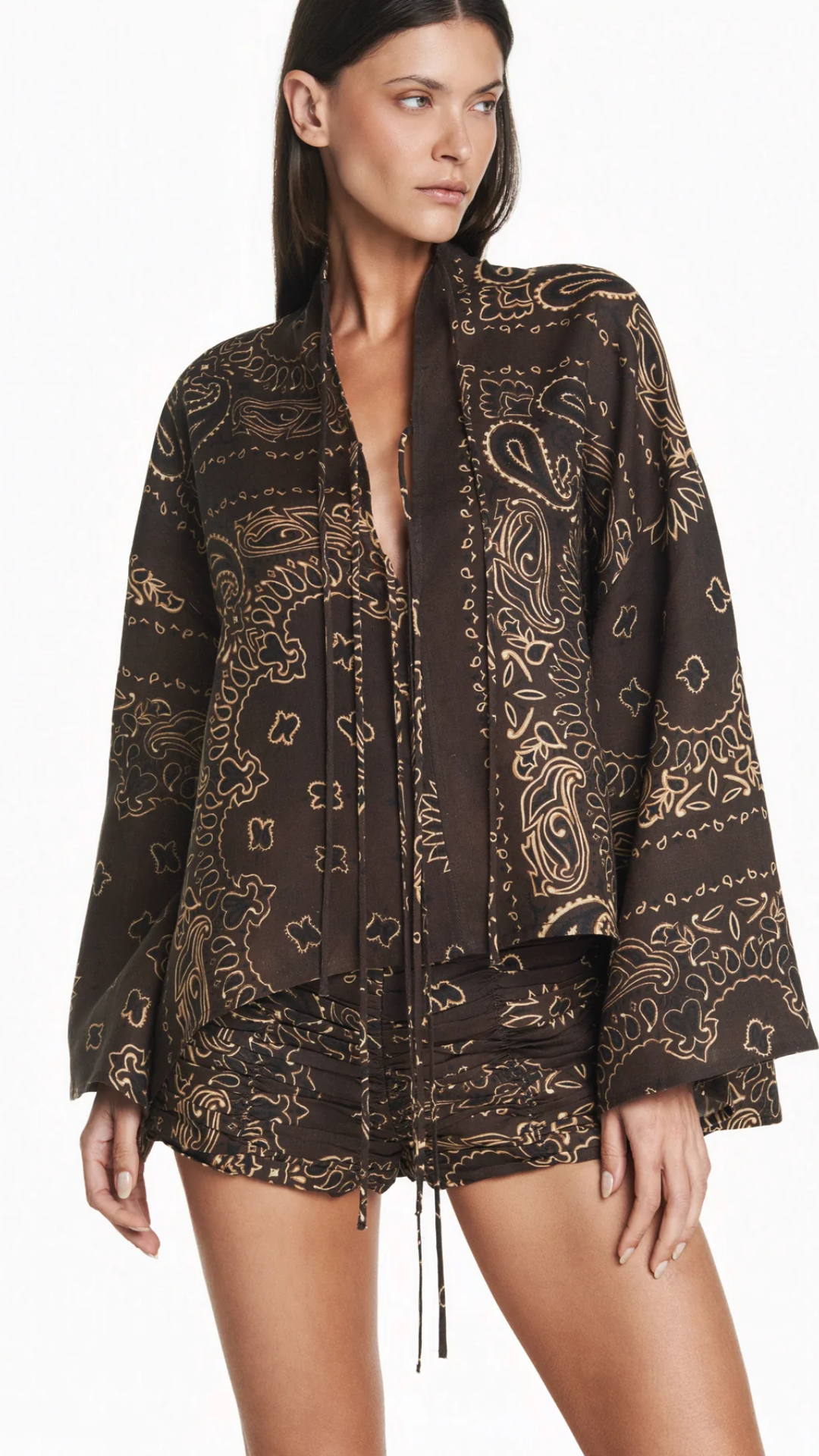 Bata Linho Bandana Marrom