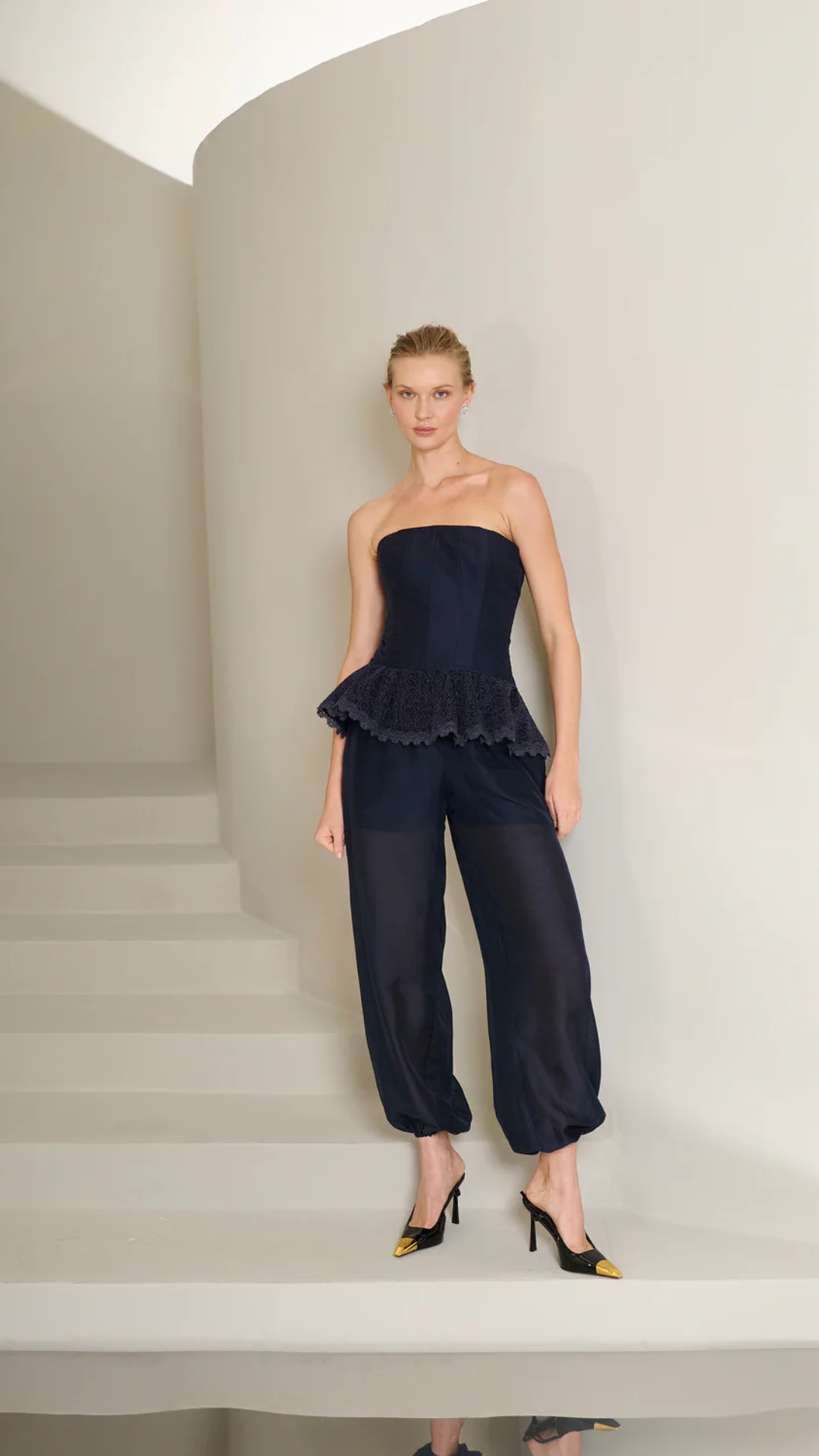 Conjunto Rommy Azul Marinho