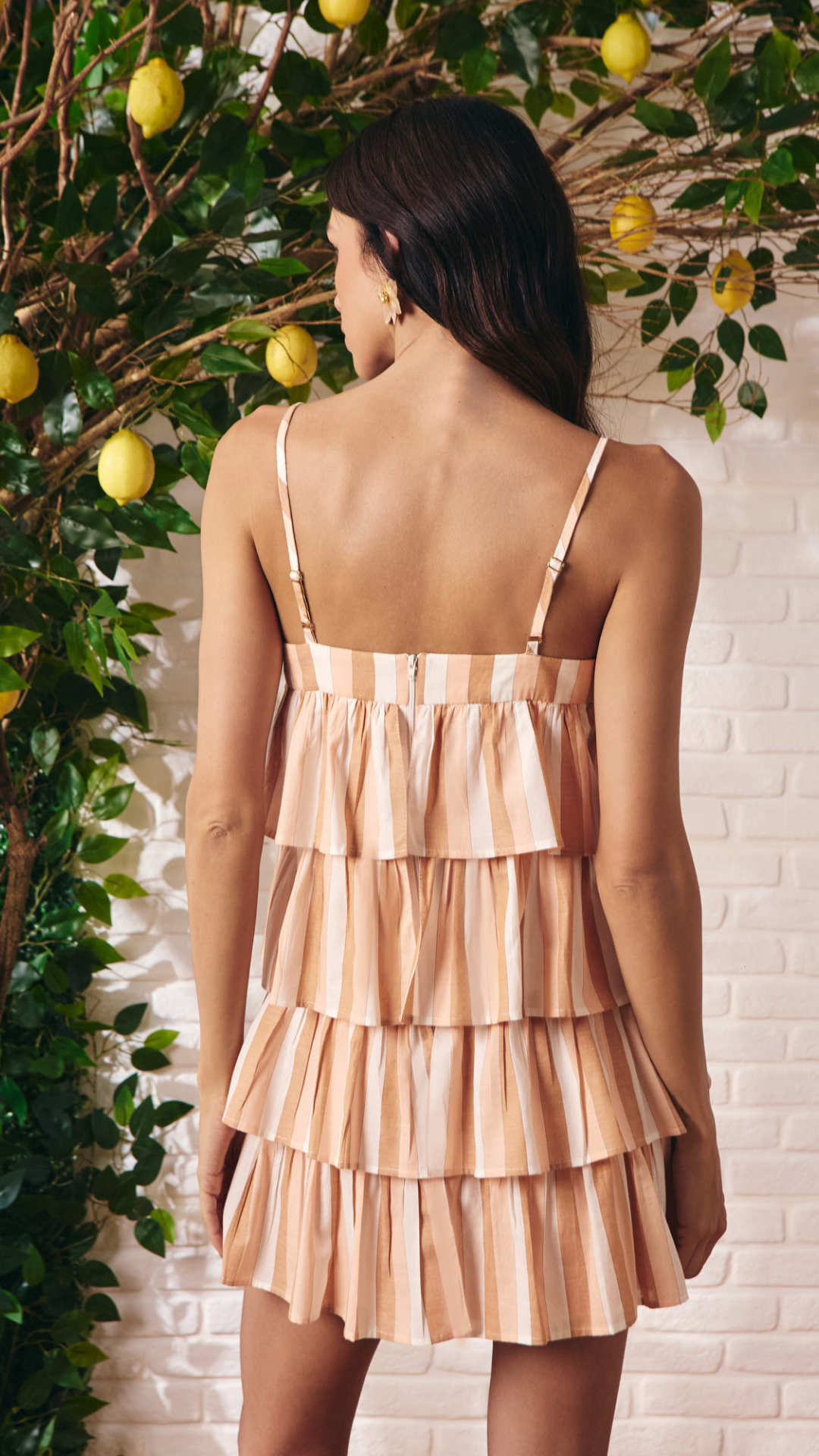 Vestido Babados Listra Paradiso Nutella