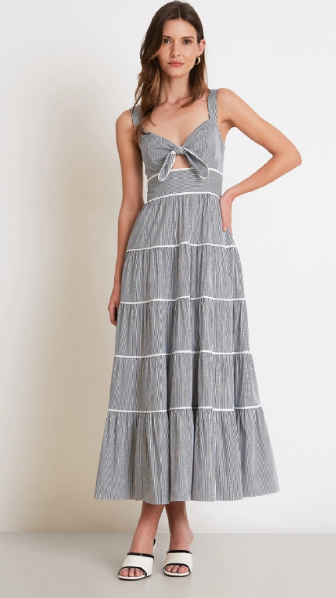 Vestido Longo Maritime Azul