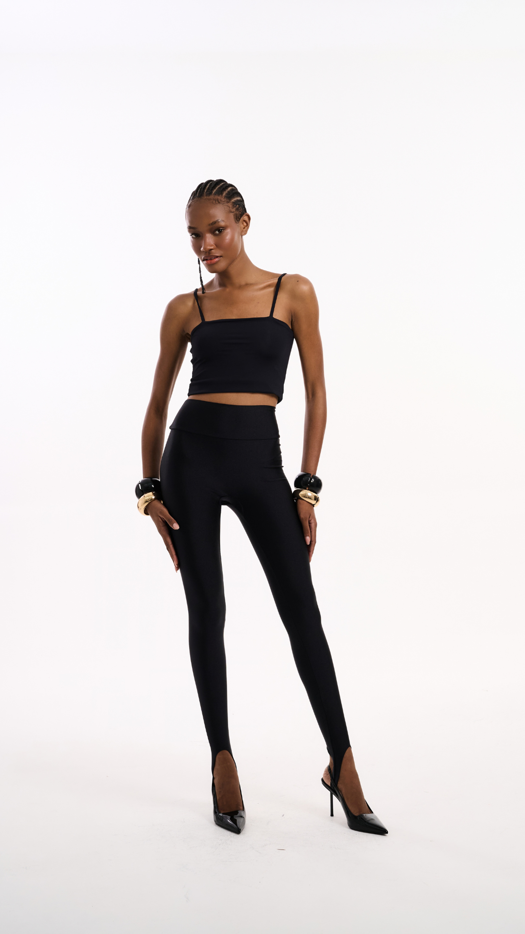 Calça Justa Fit com Pezinho Preto
