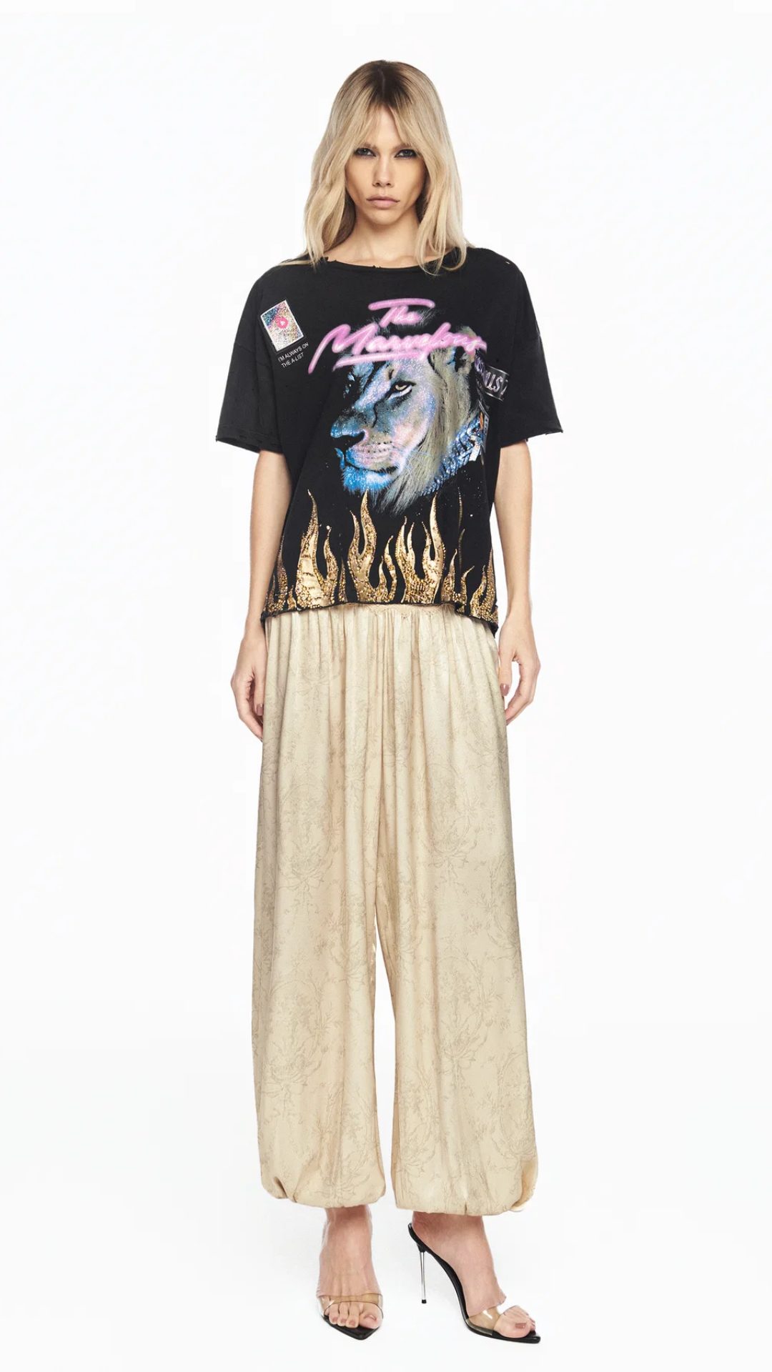 Camiseta Disco Dolls Washed Black