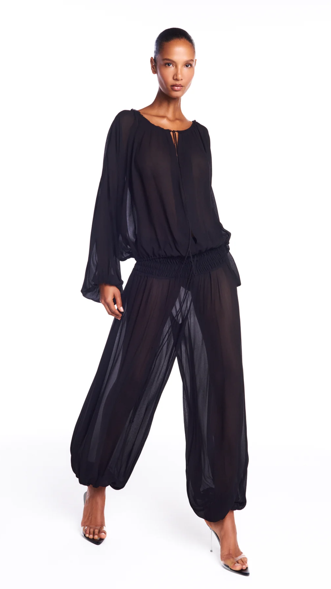 Calça Pala Lastex Preto