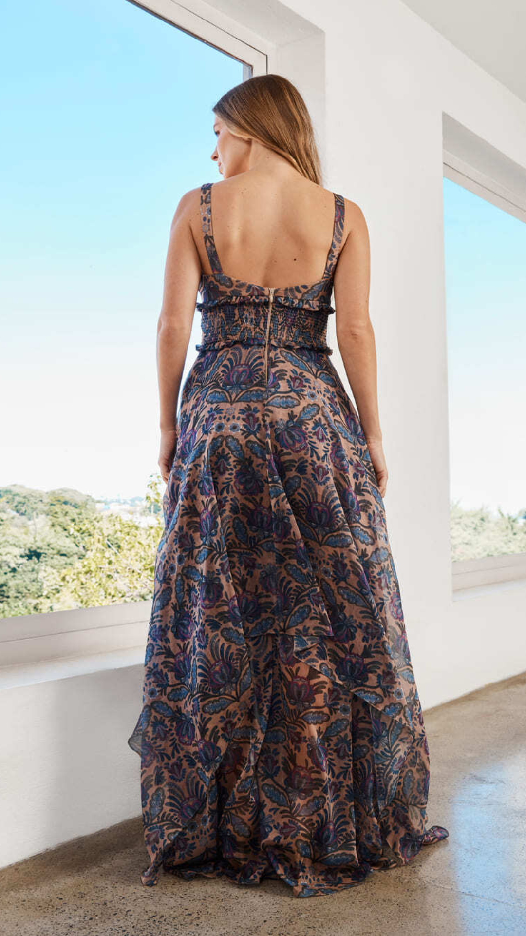 Vestido Longo Estampado