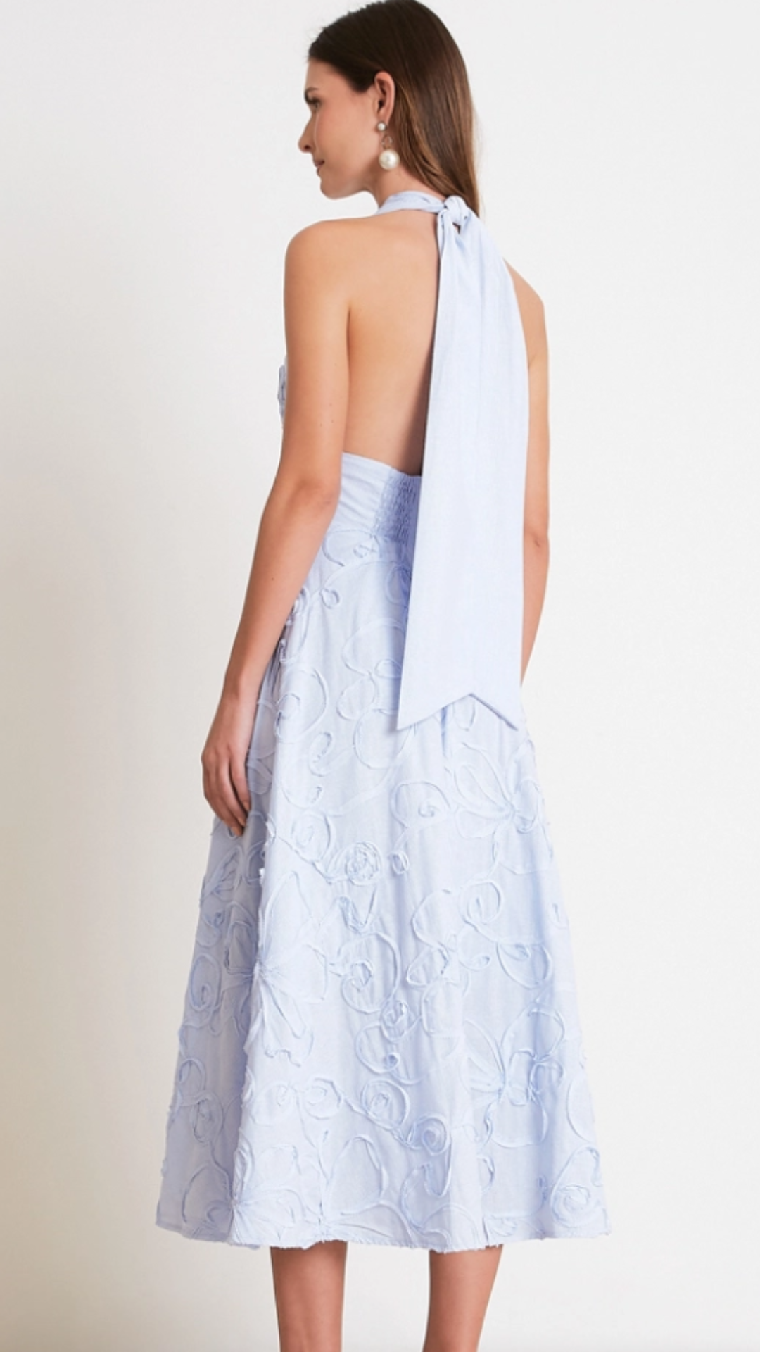Vestido Midi Almare Azul