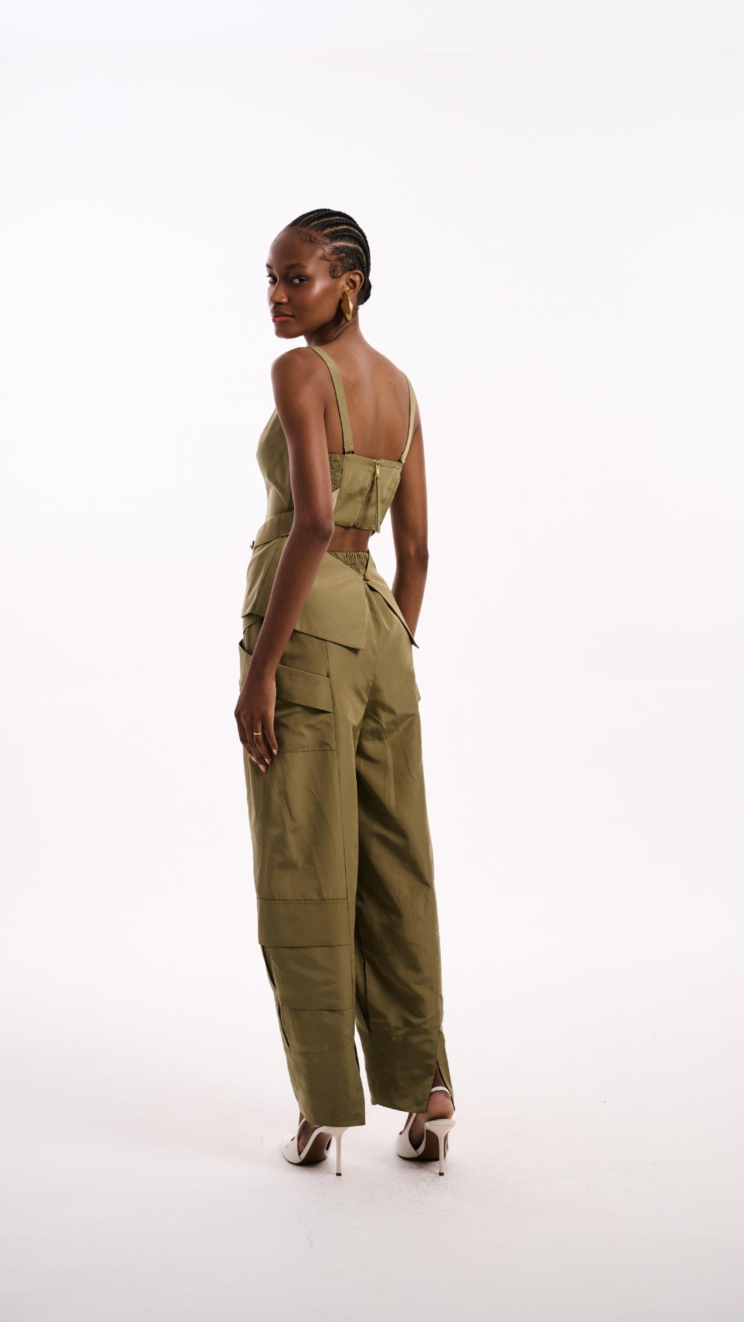 Calça Slouchy Memory Verde Oliva