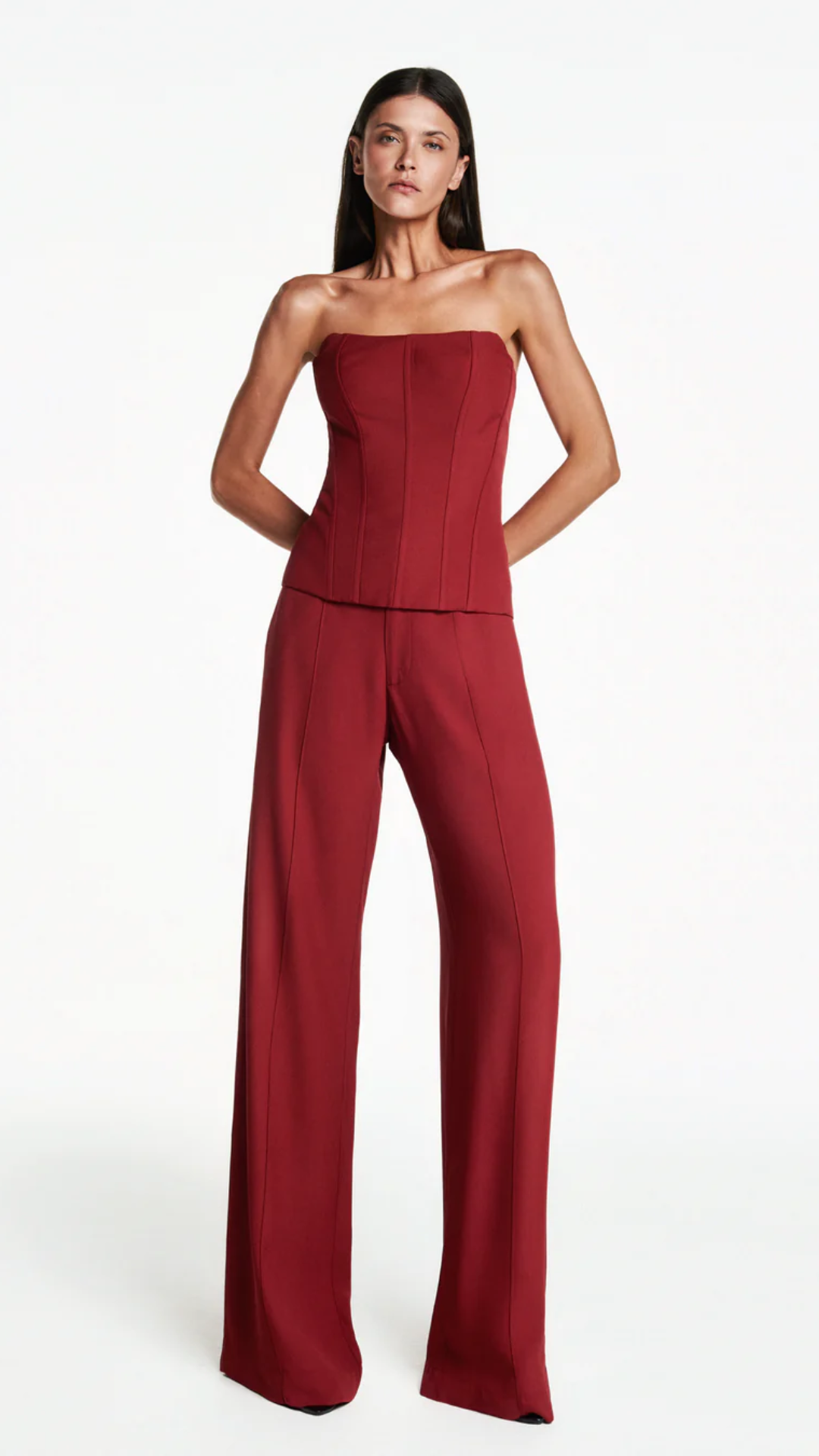 Calça Alfaiataria Barra Italiana Vermelho