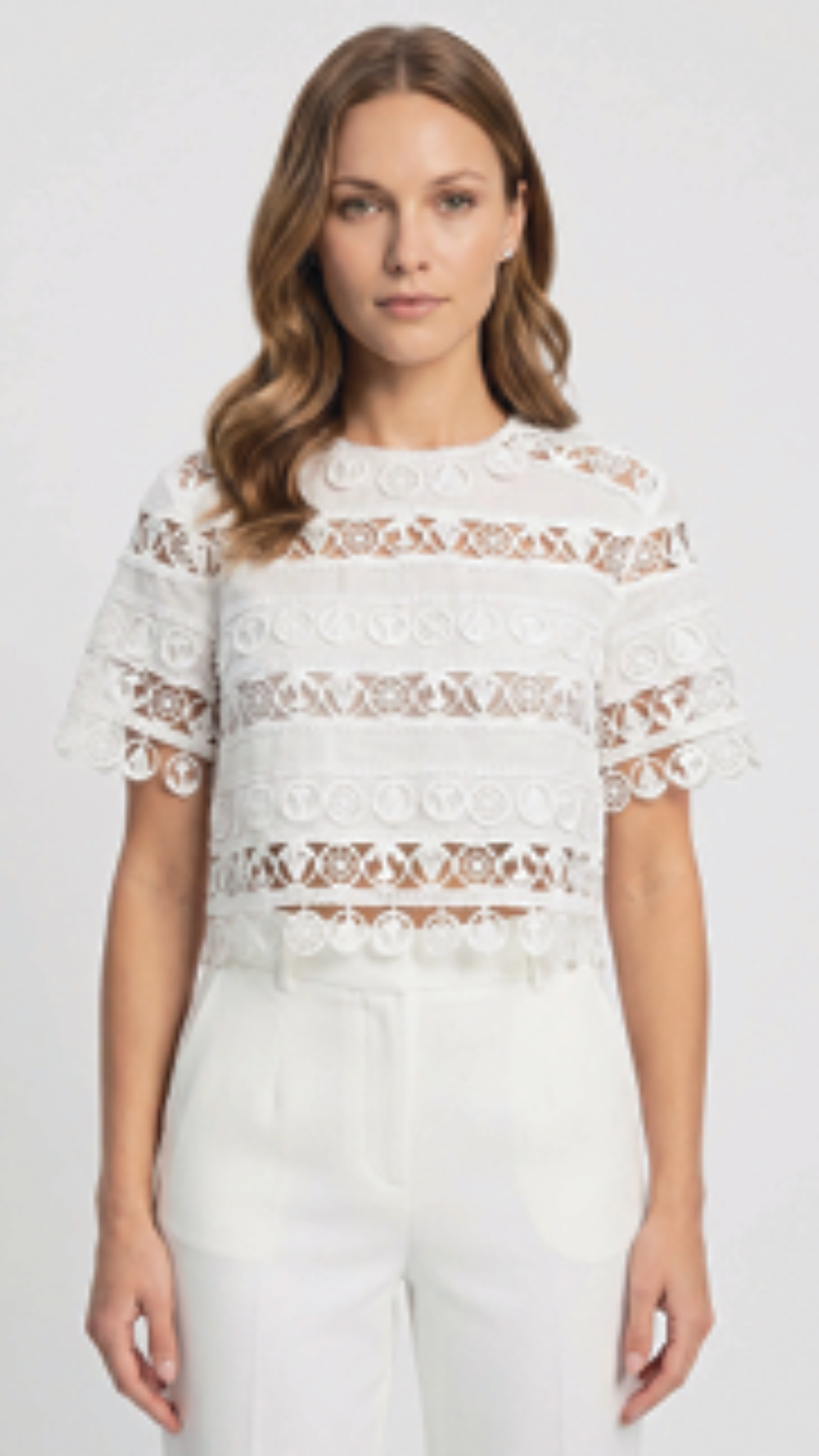 Blusa Renda Off White