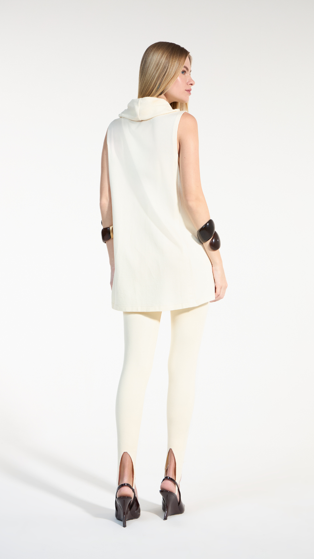 Conjunto Blusa e Calça Legging Bege Madeleine