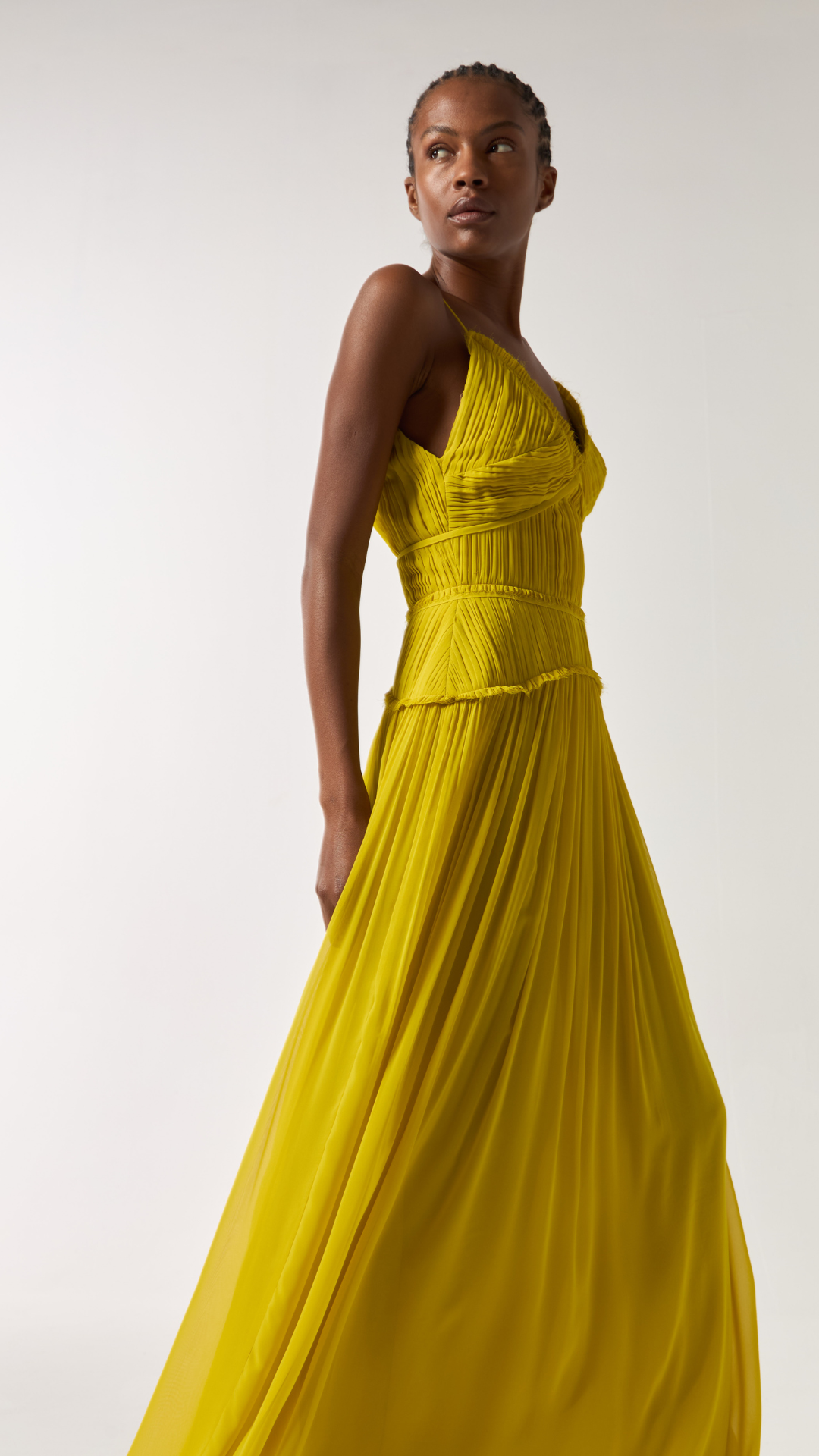 Vestido Midi Tarquinado Verde Mango