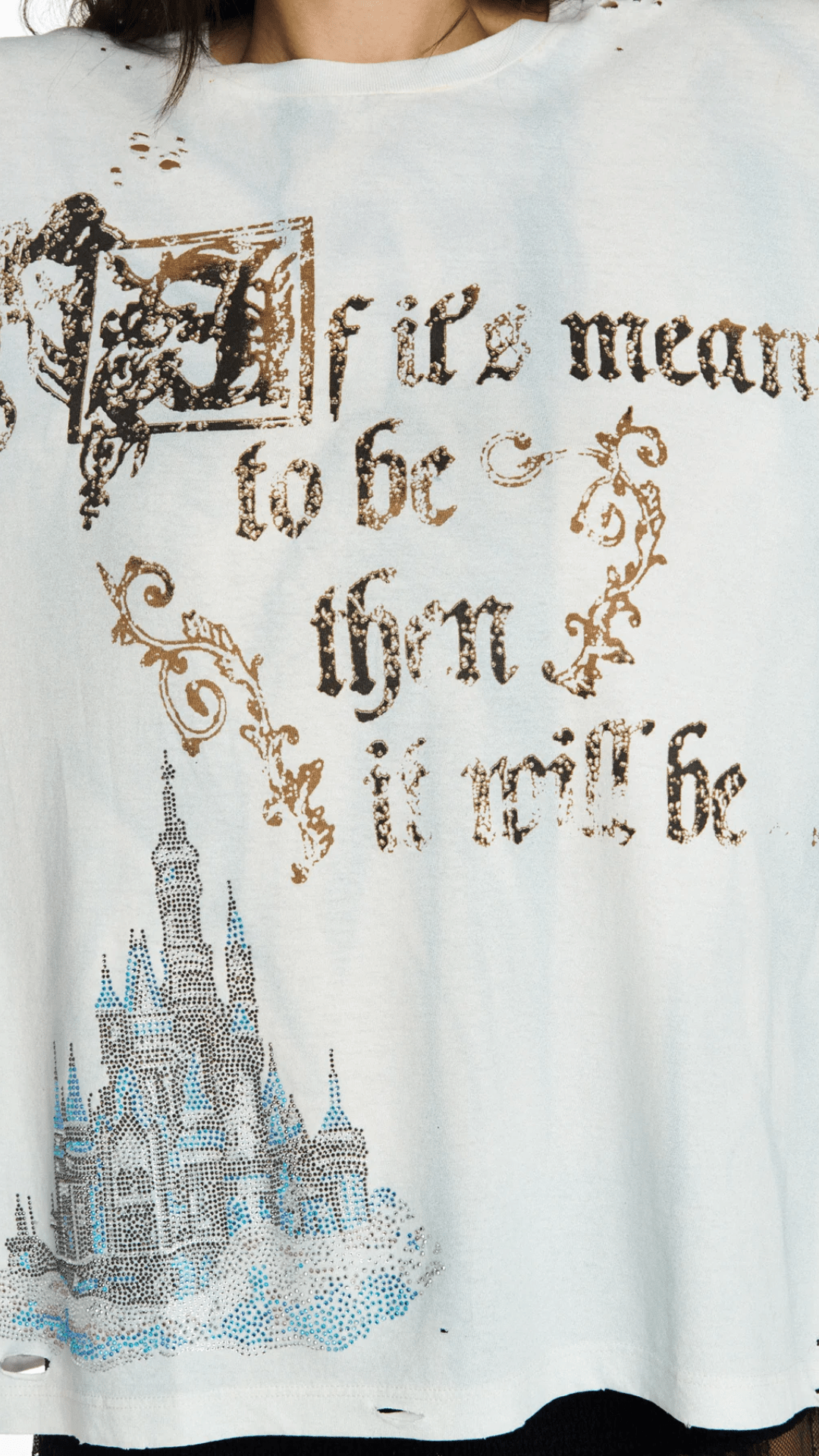 Camiseta Meant To Be Manchada
