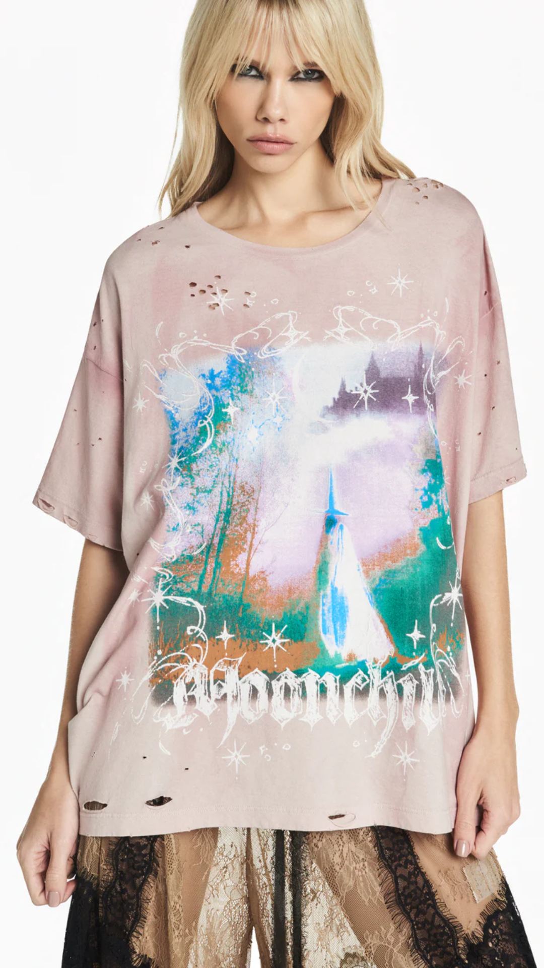 Camiseta Moonchild Rosa