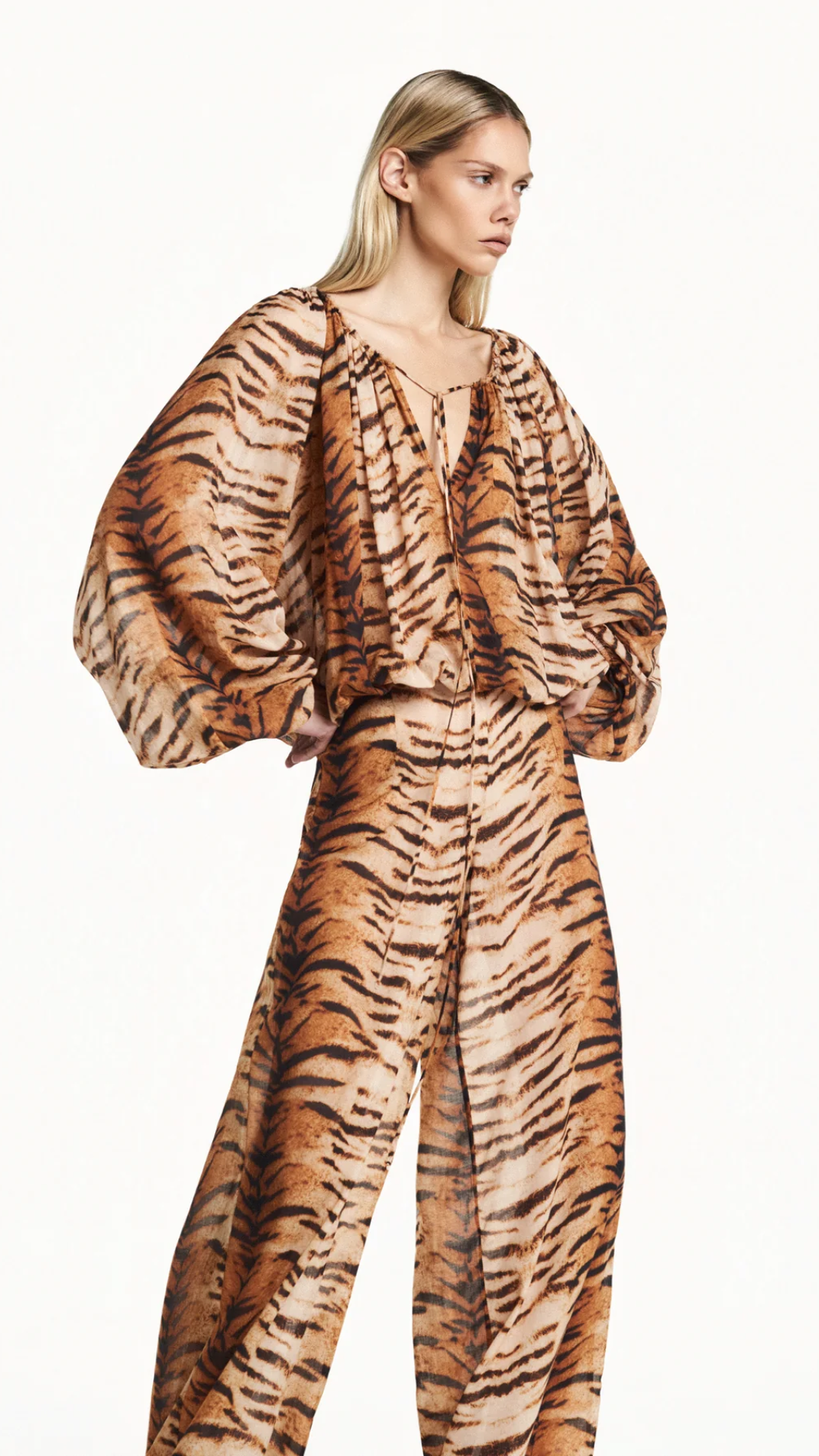 Calça Pantalona Tigre