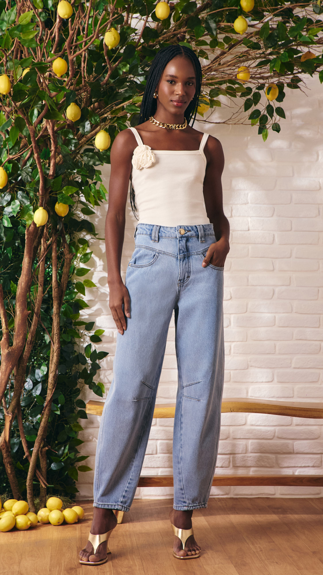 Calça Jeans Baggy Claro