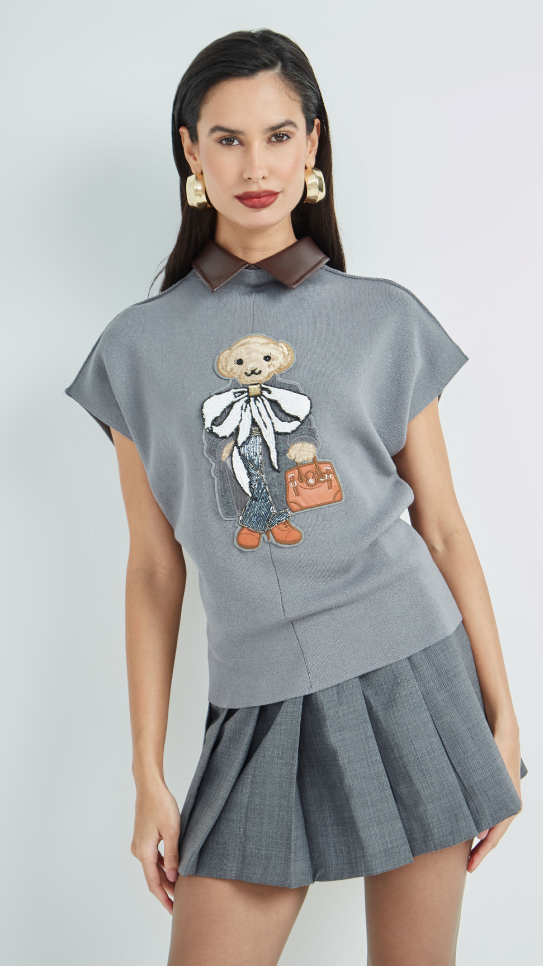 Blusa Bear Oliver Cinza