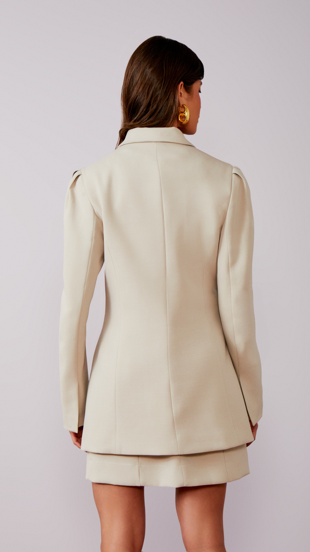 Blazer Islândia Botões Fly Grey