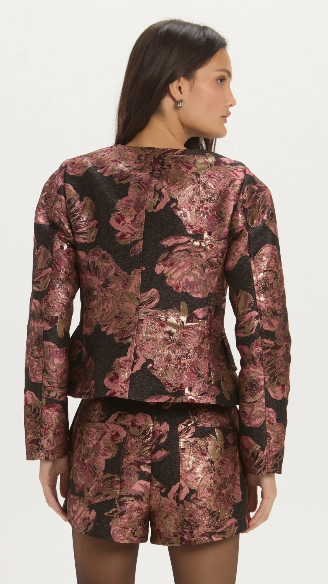 Casaco Ivy Jacquard Floral