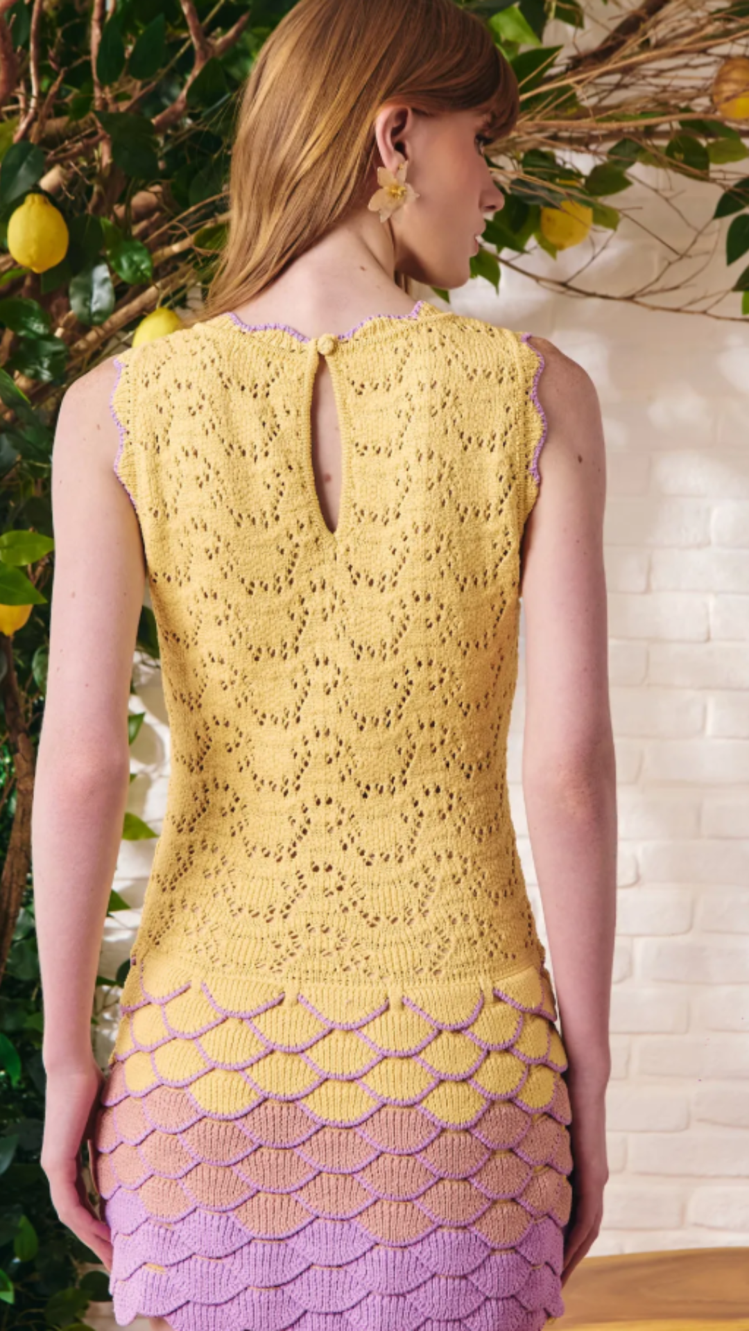 Vestido Tricot Giardini Amarelo Milk