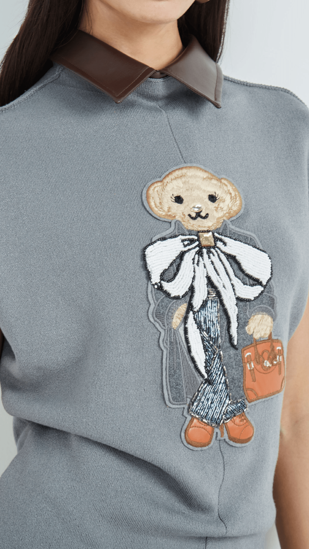 Blusa Bear Oliver Cinza