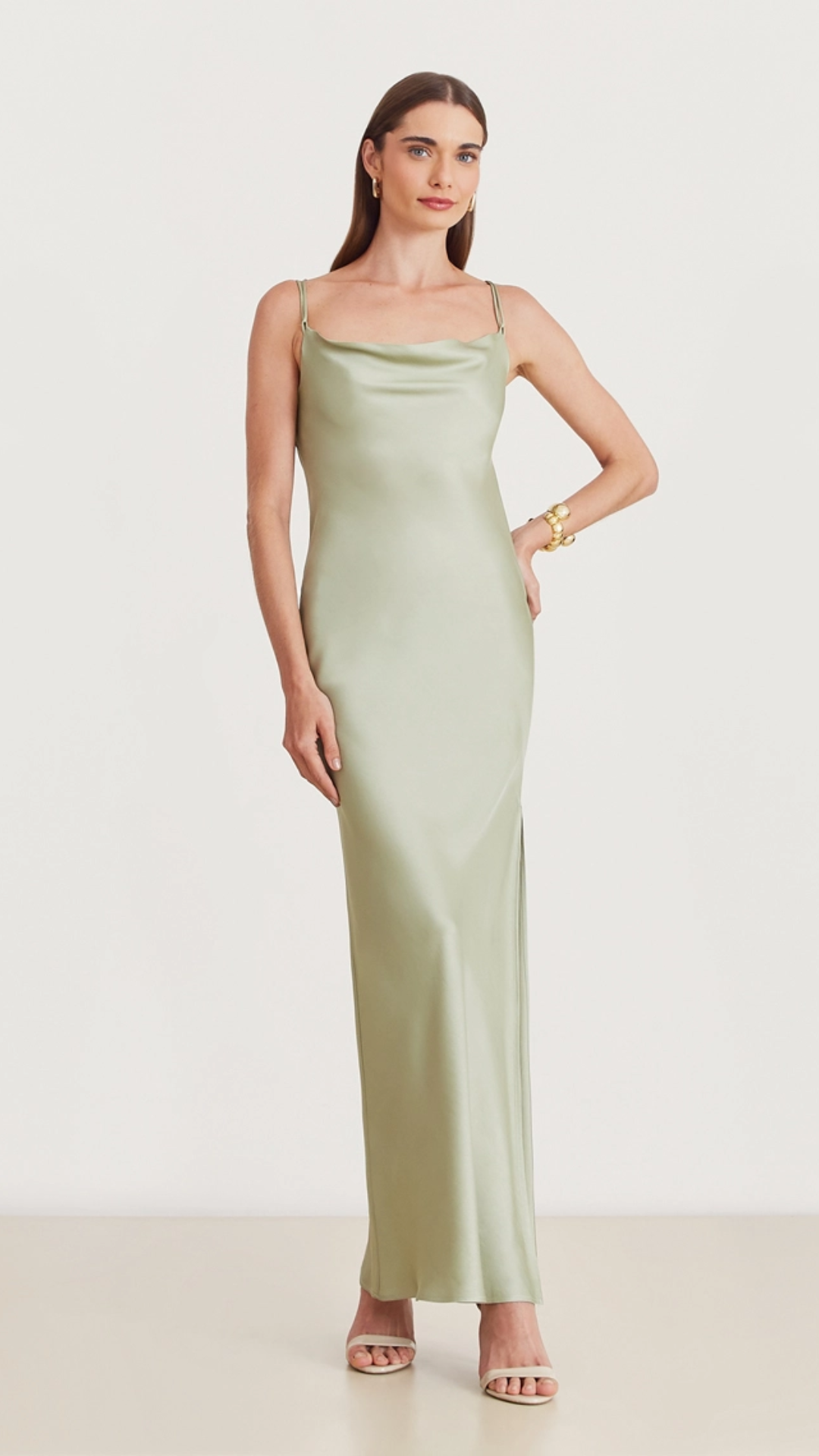 Vestido Longo Glaucia Verde