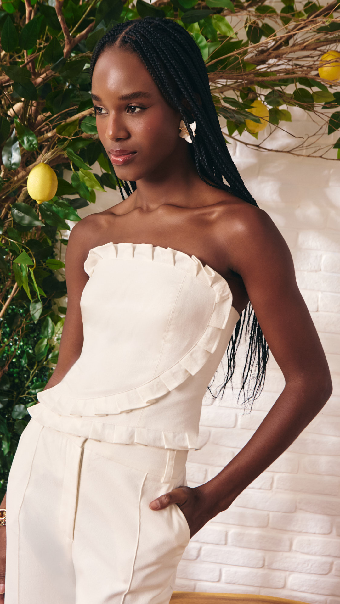 Conjunto Cotton Corset Off White