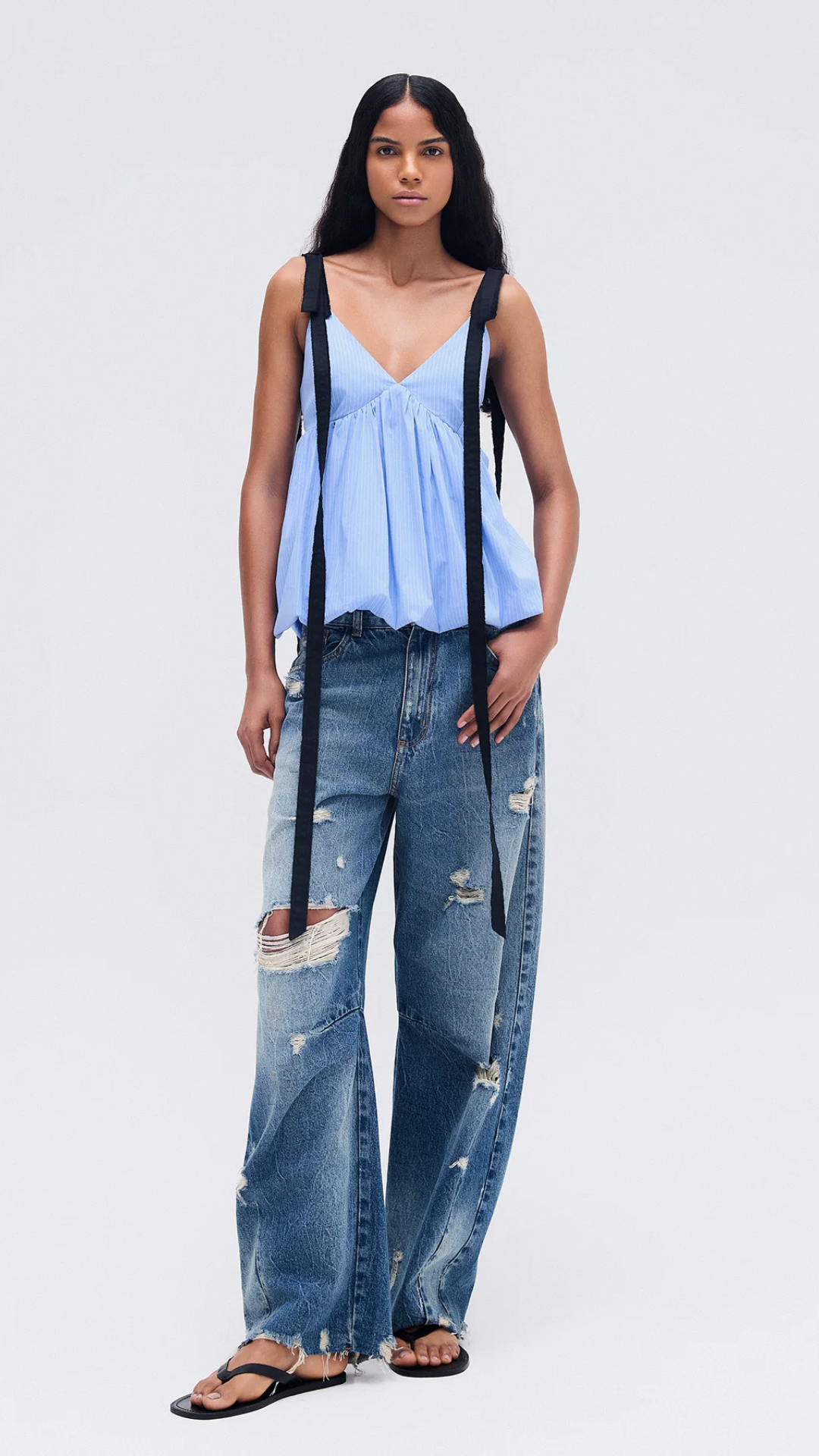 Calça Jeans Rasgos Baggy