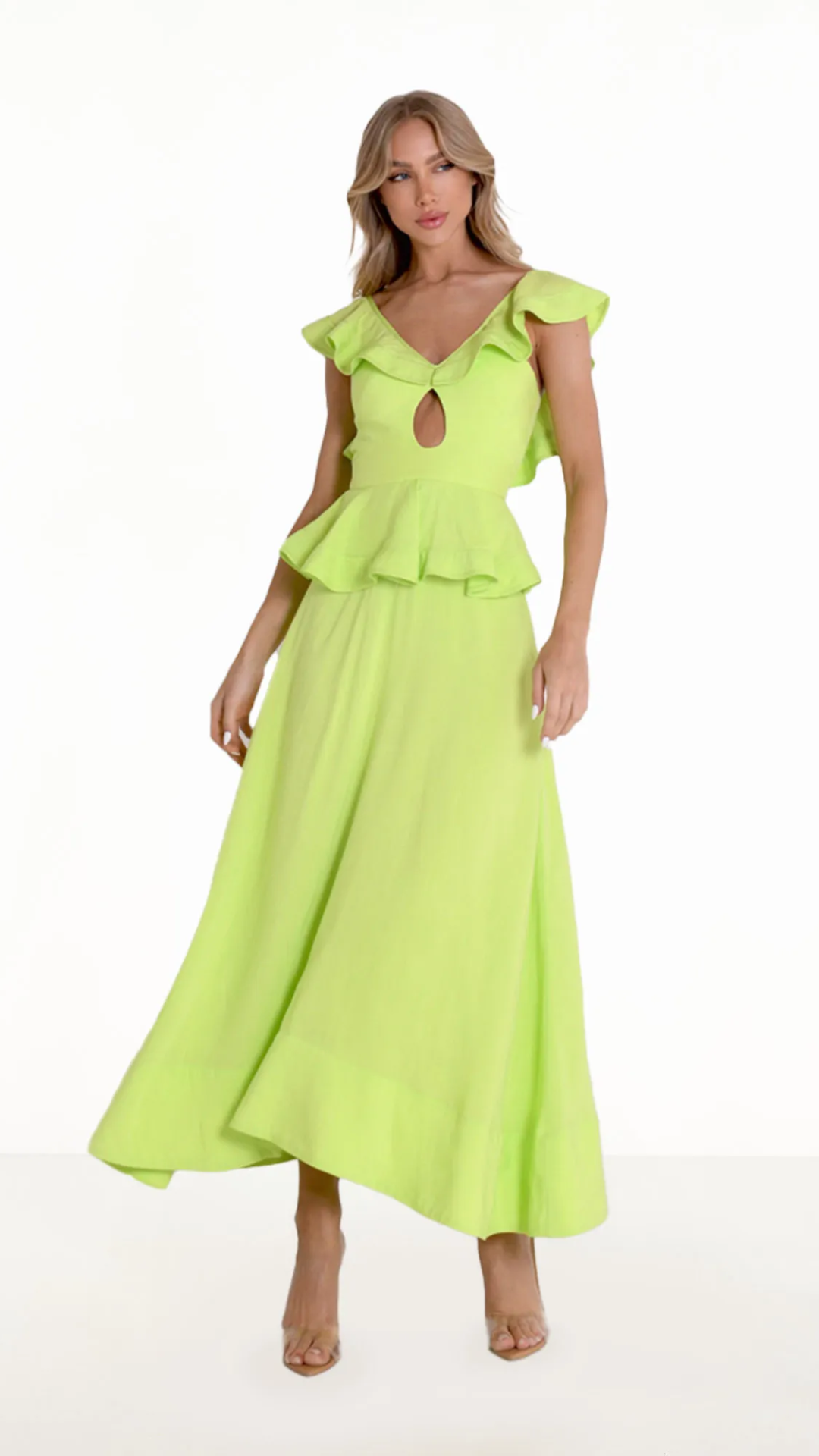 Vestido Midi Sophia Lime