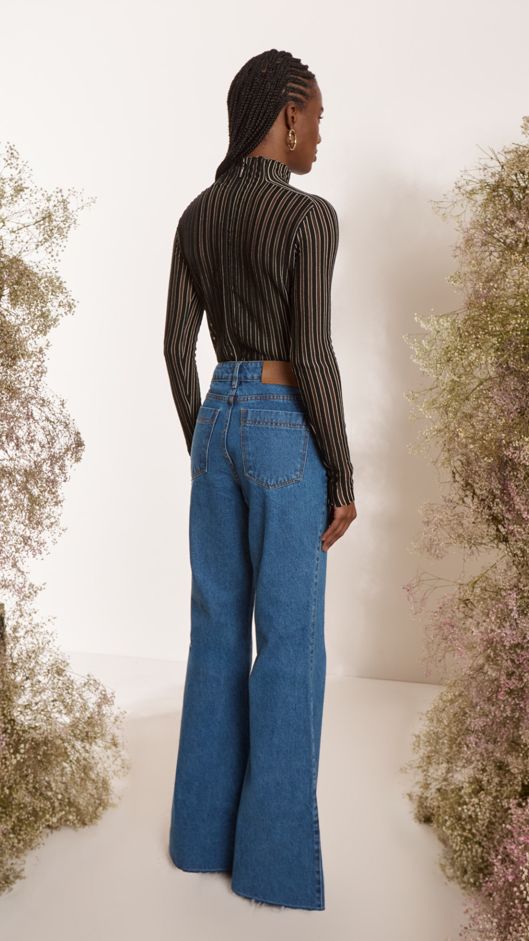Calça Flare Jeans Claro