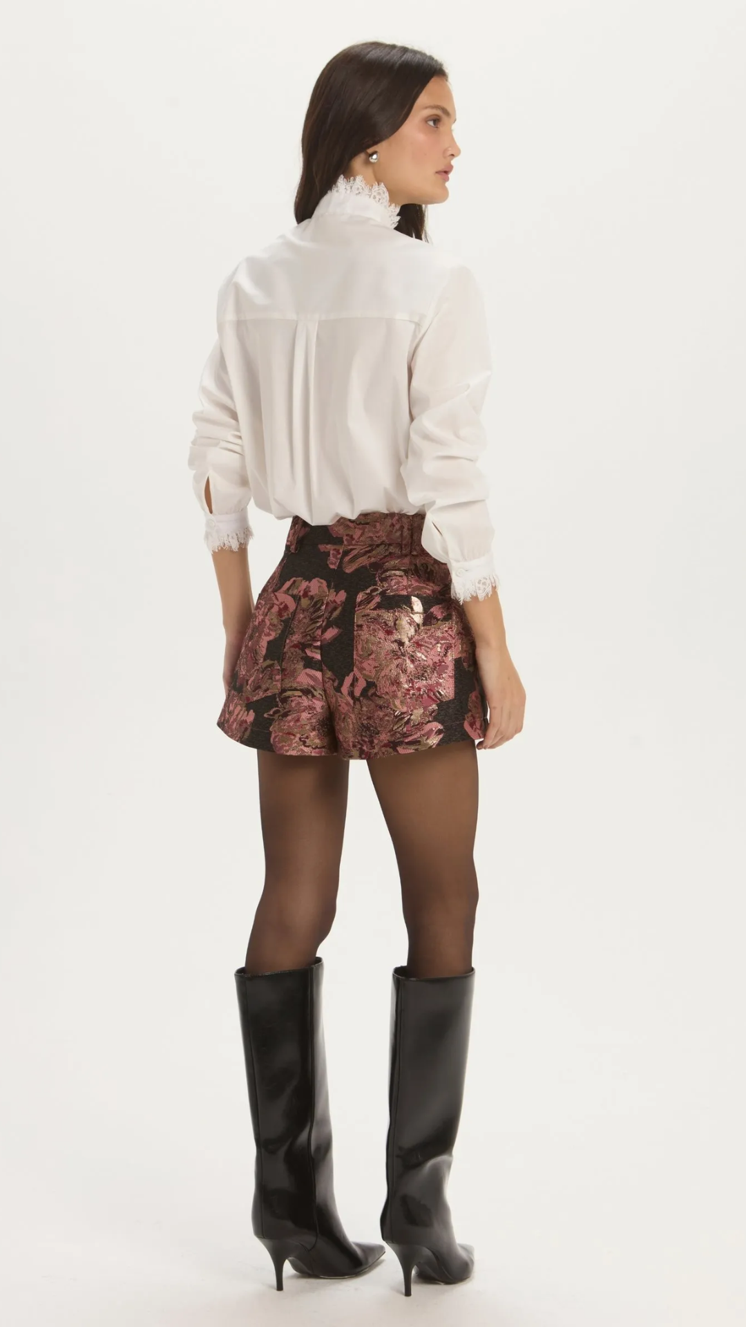 Shorts Ivy Jacquard Floral