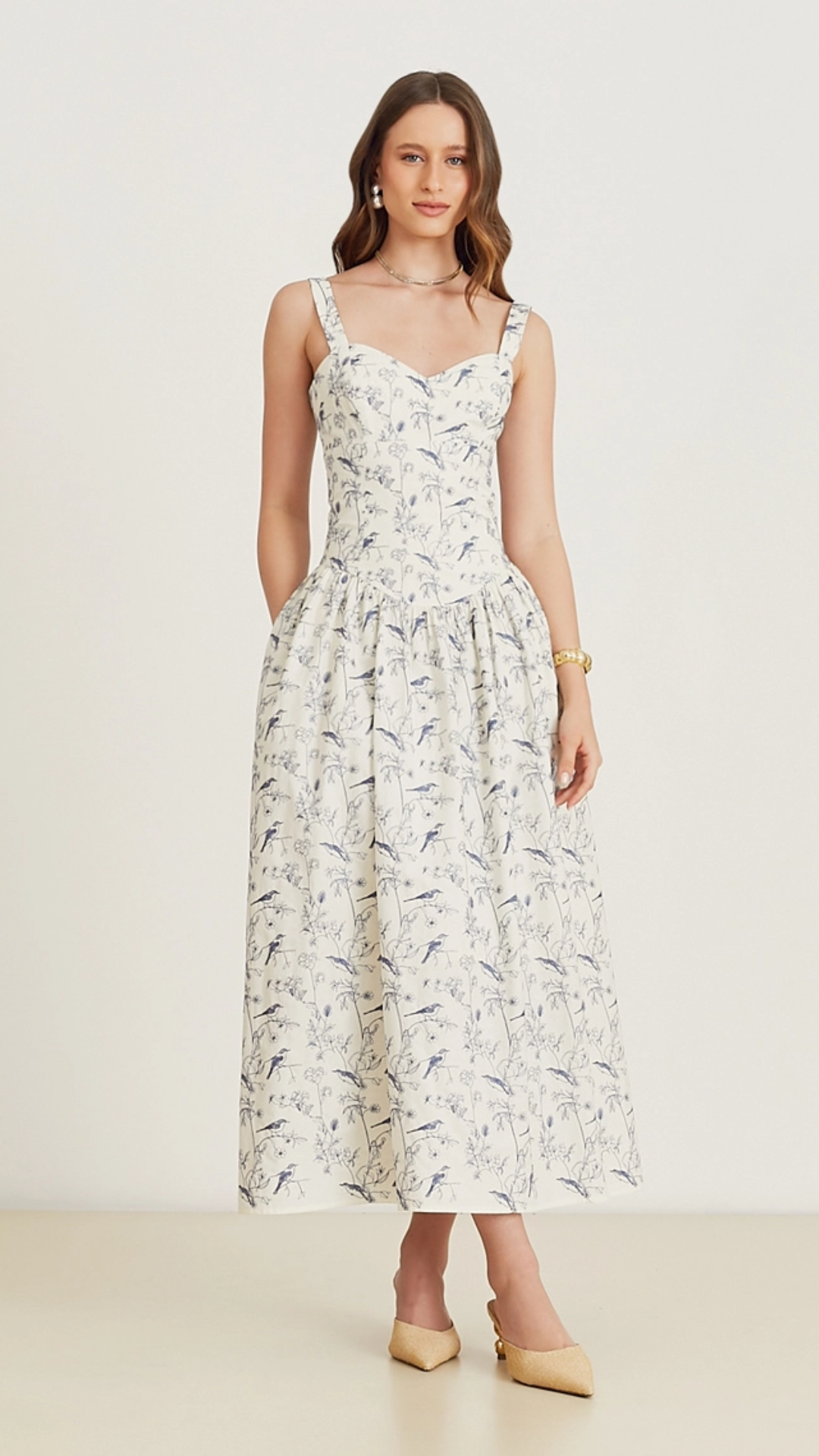 Vestido Midi Naty Branco