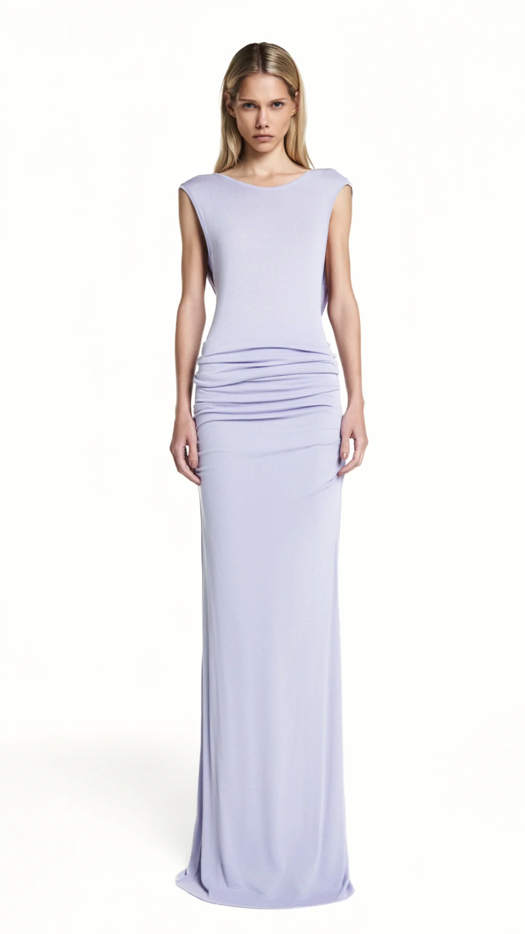 Blusa sem Manga Costas Cruzadas Lavanda