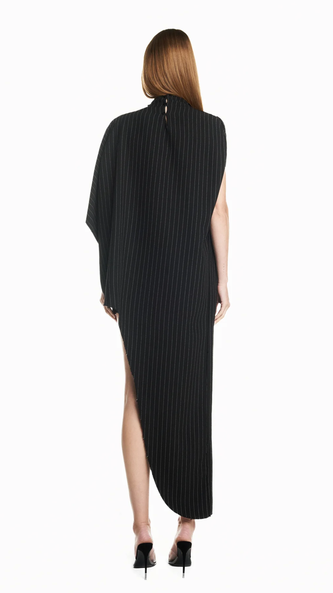 Blusa Kaftan Assimétrica A Fio Heavy Patou Risca de Giz
