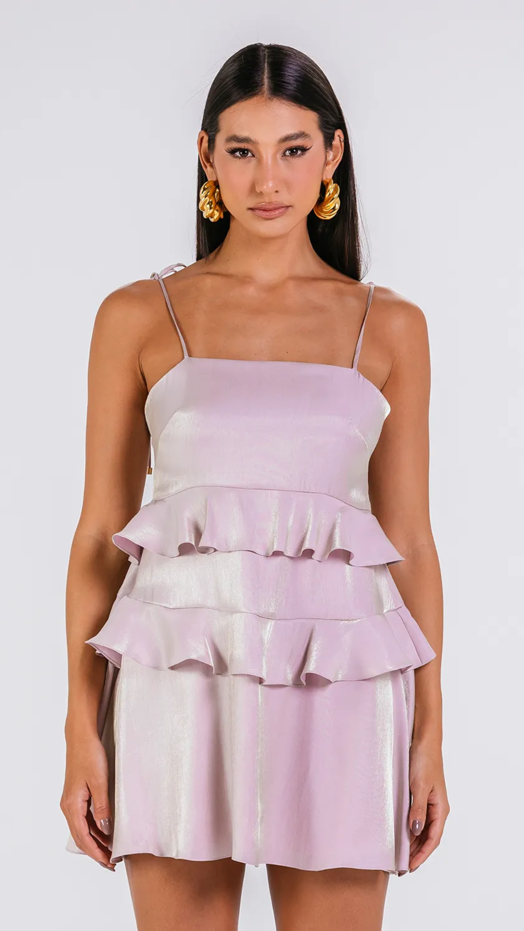 Vestido Lames Champagne