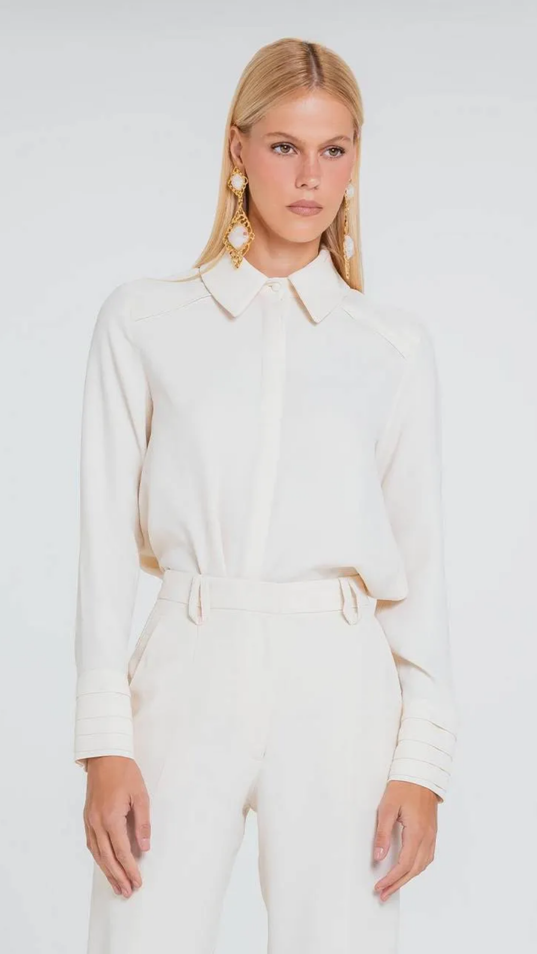 Camisa Delfina Marfim