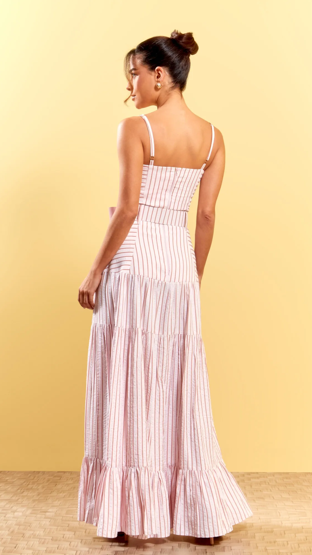 Vestido Listra Cinto Bubbles